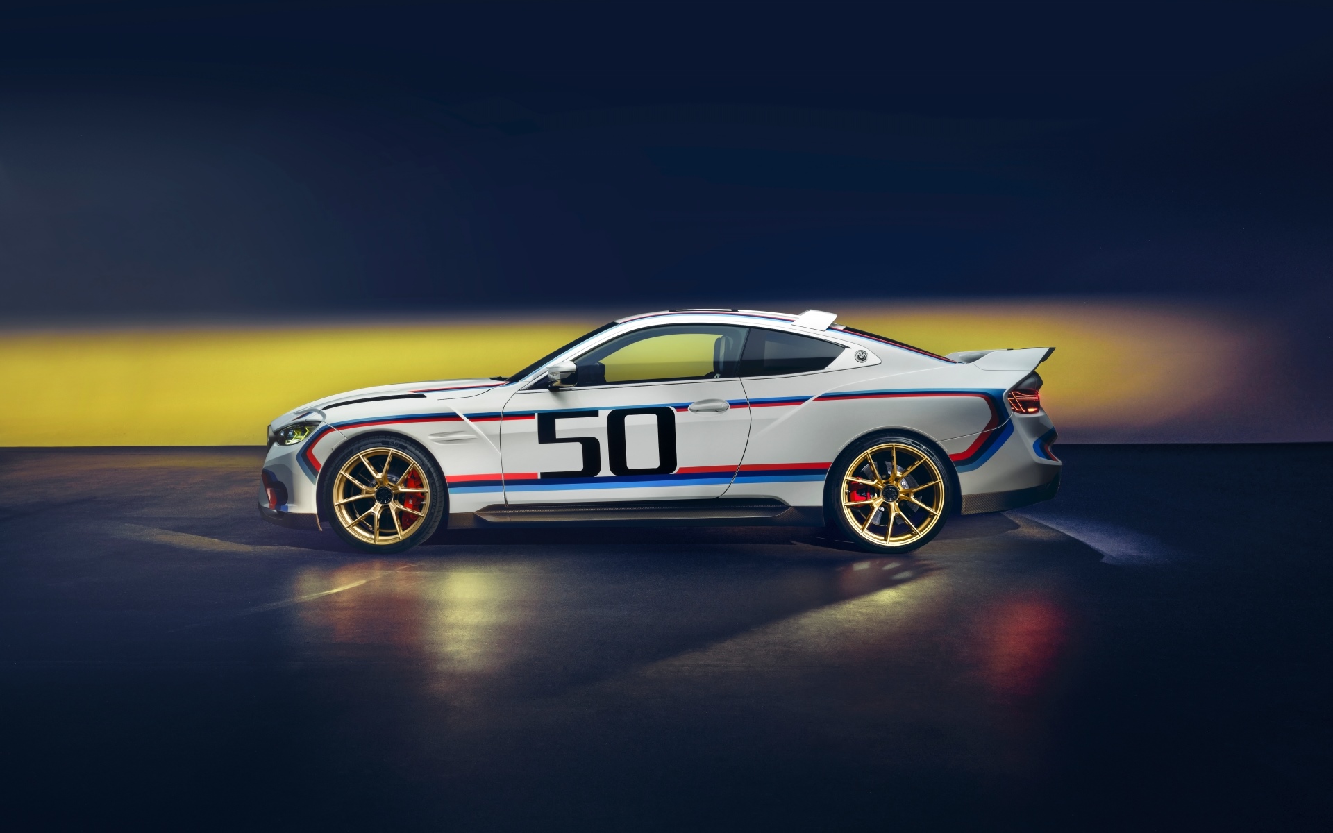 BMW M4 CSL "50" Edition Side View HD Wallpaper