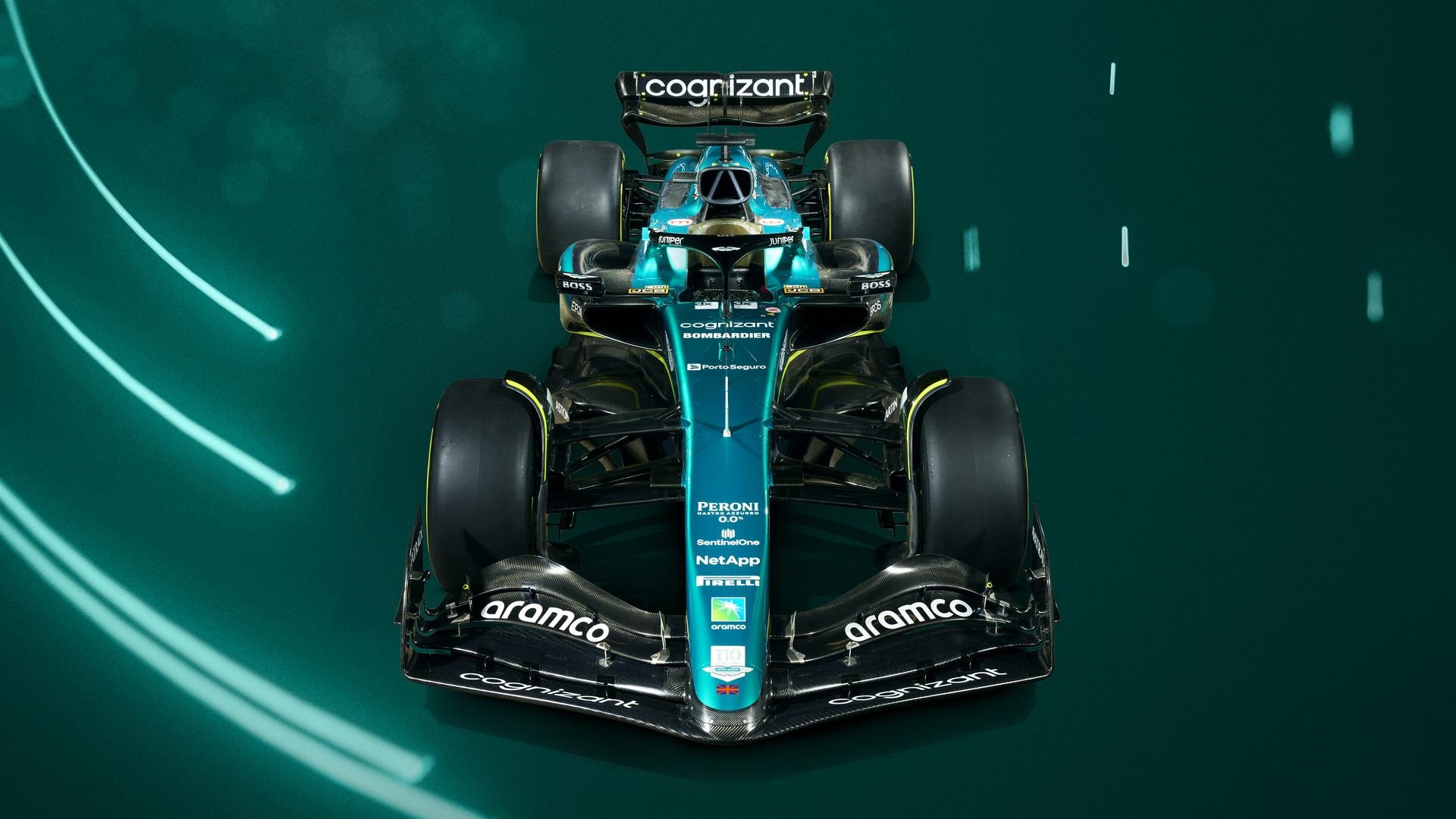 Aston Martin F1 Formula 1 Race Car Frontal View HD Wallpaper
