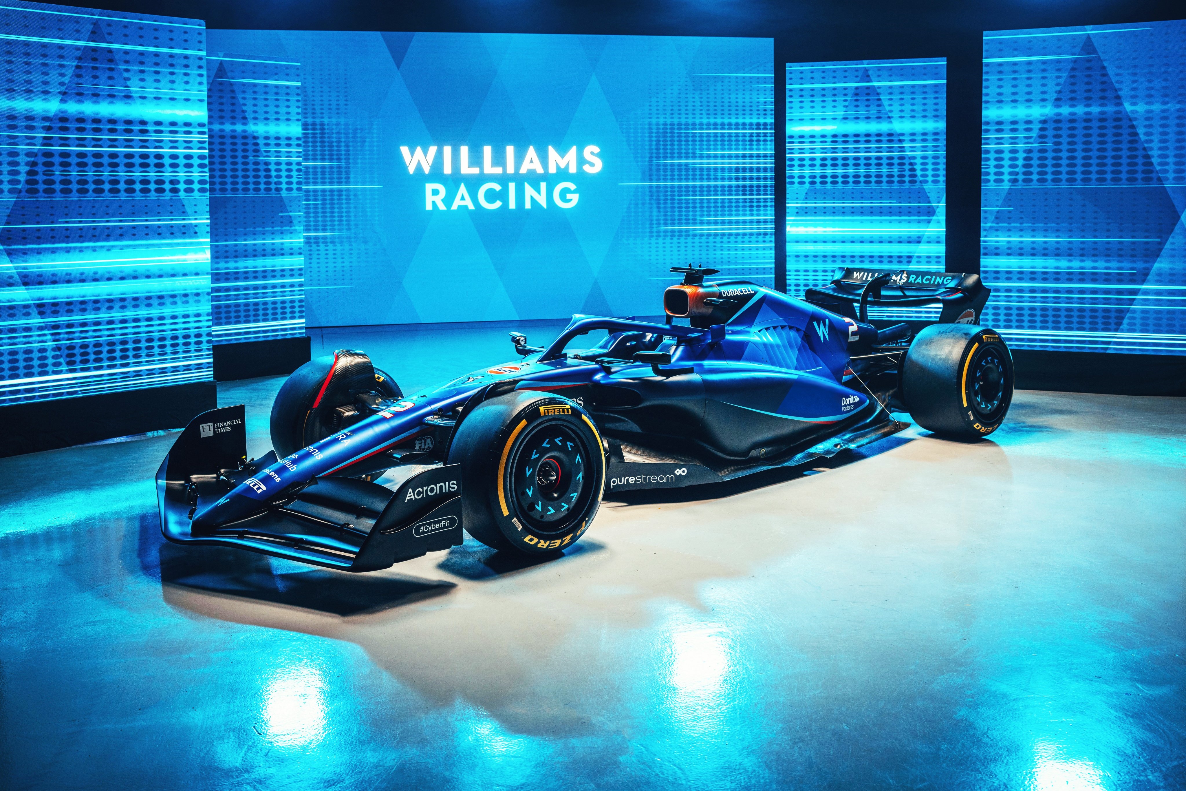 Williams Racing Formula 1 car on display HD Wallpaper