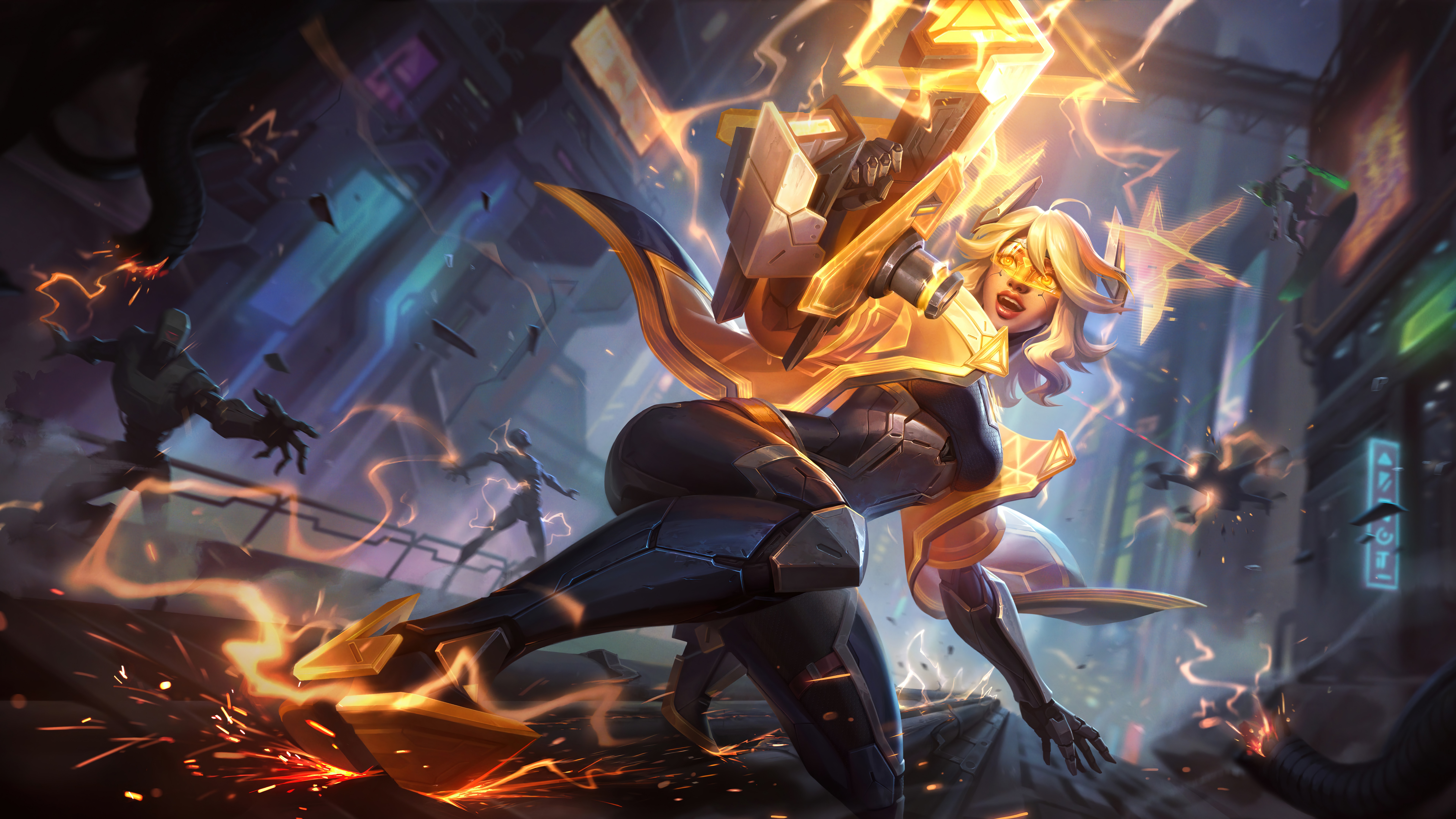 4K Zeri from League of Legends PROJECT skin HD Wallpaper