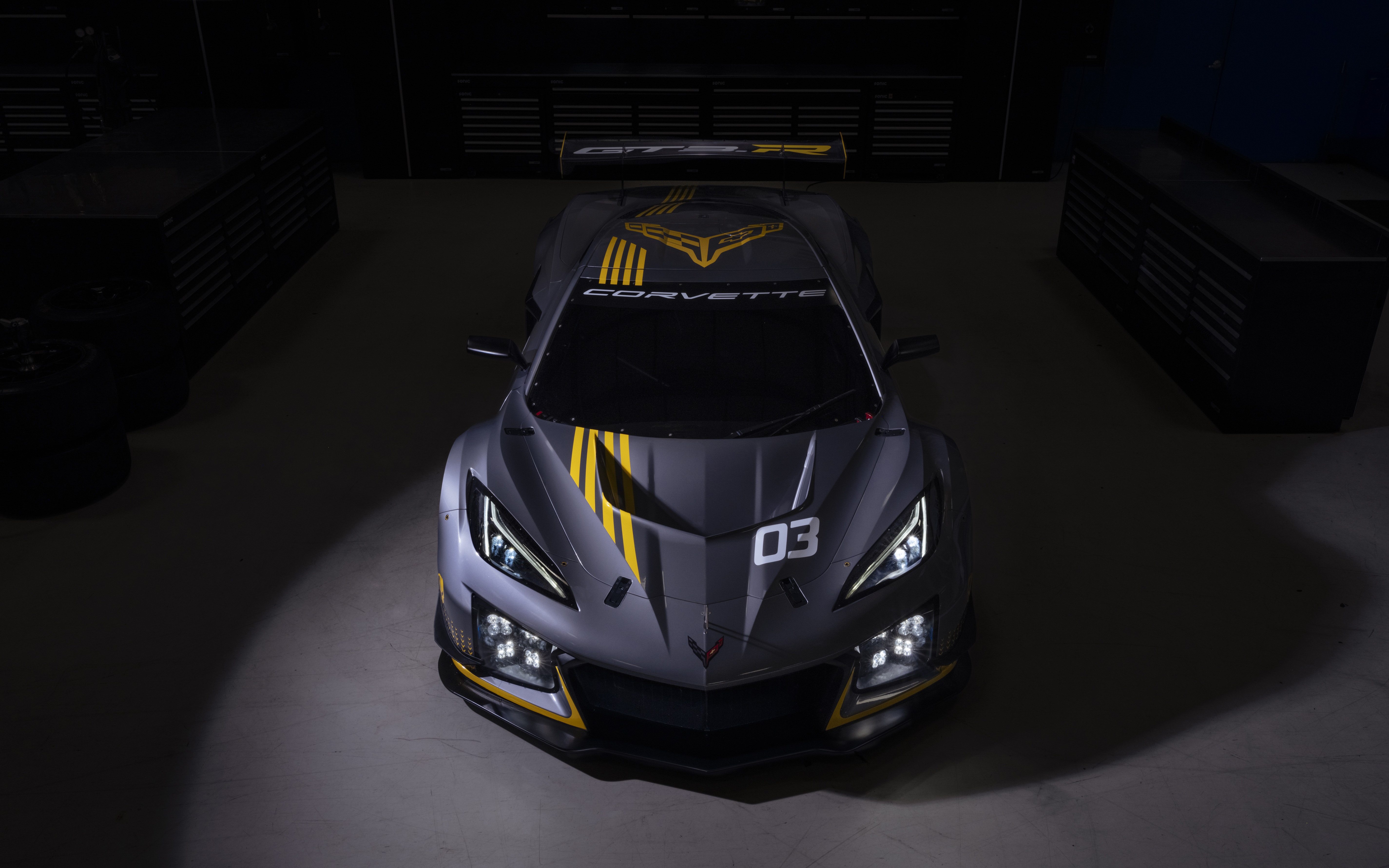 4K Chevrolet Corvette Z06 Race Car HD Wallpaper