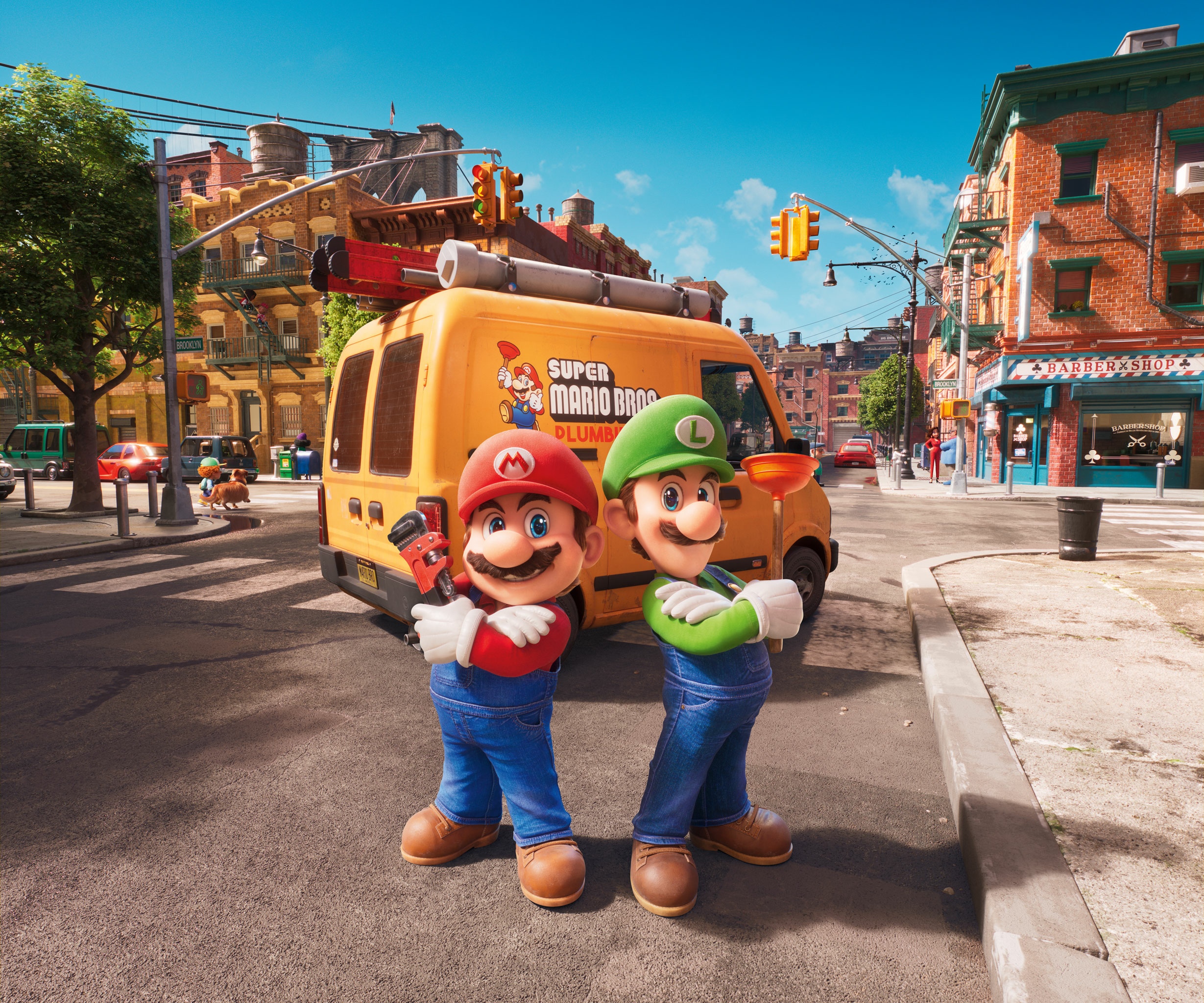 Mario and Luigi from The Super Mario Bros. Movie HD Wallpaper