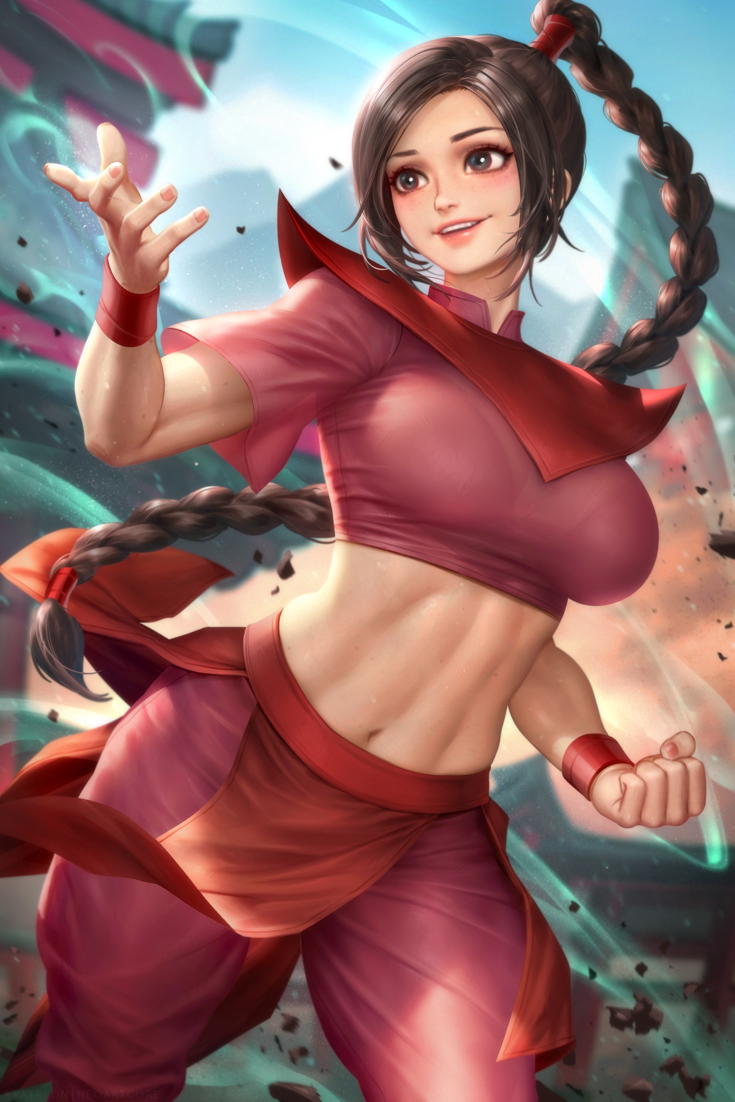 Ty Lee from Avatar: The Last Airbender fan art HD Phone Wallpaper