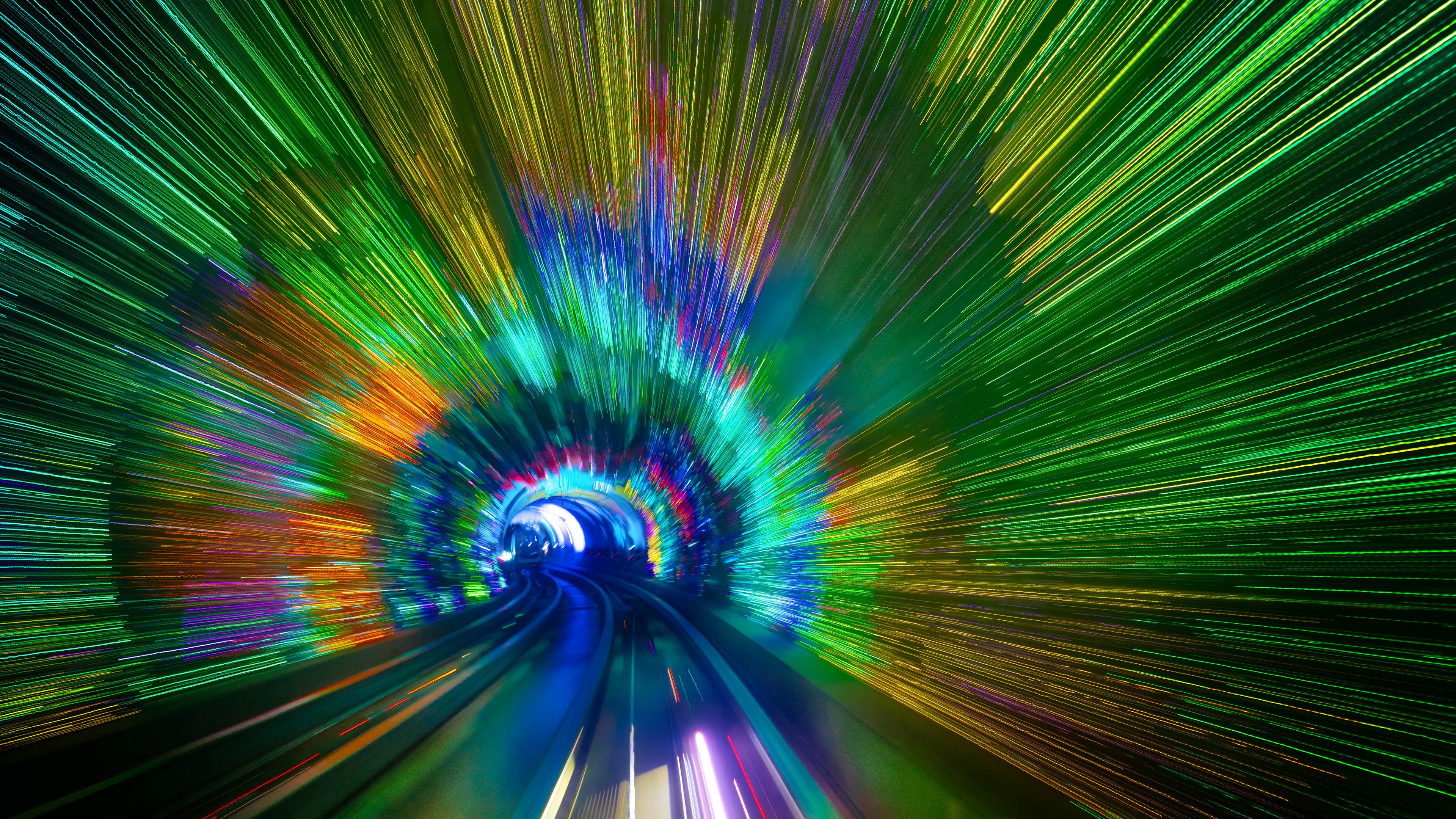 4K colorful tunnel by Trey Ratcliff HD Wallpaper