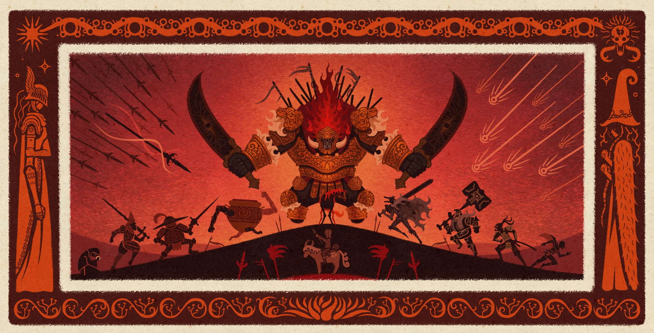Elden Ring: The Fire Giant and his warriors HD Wallpaper