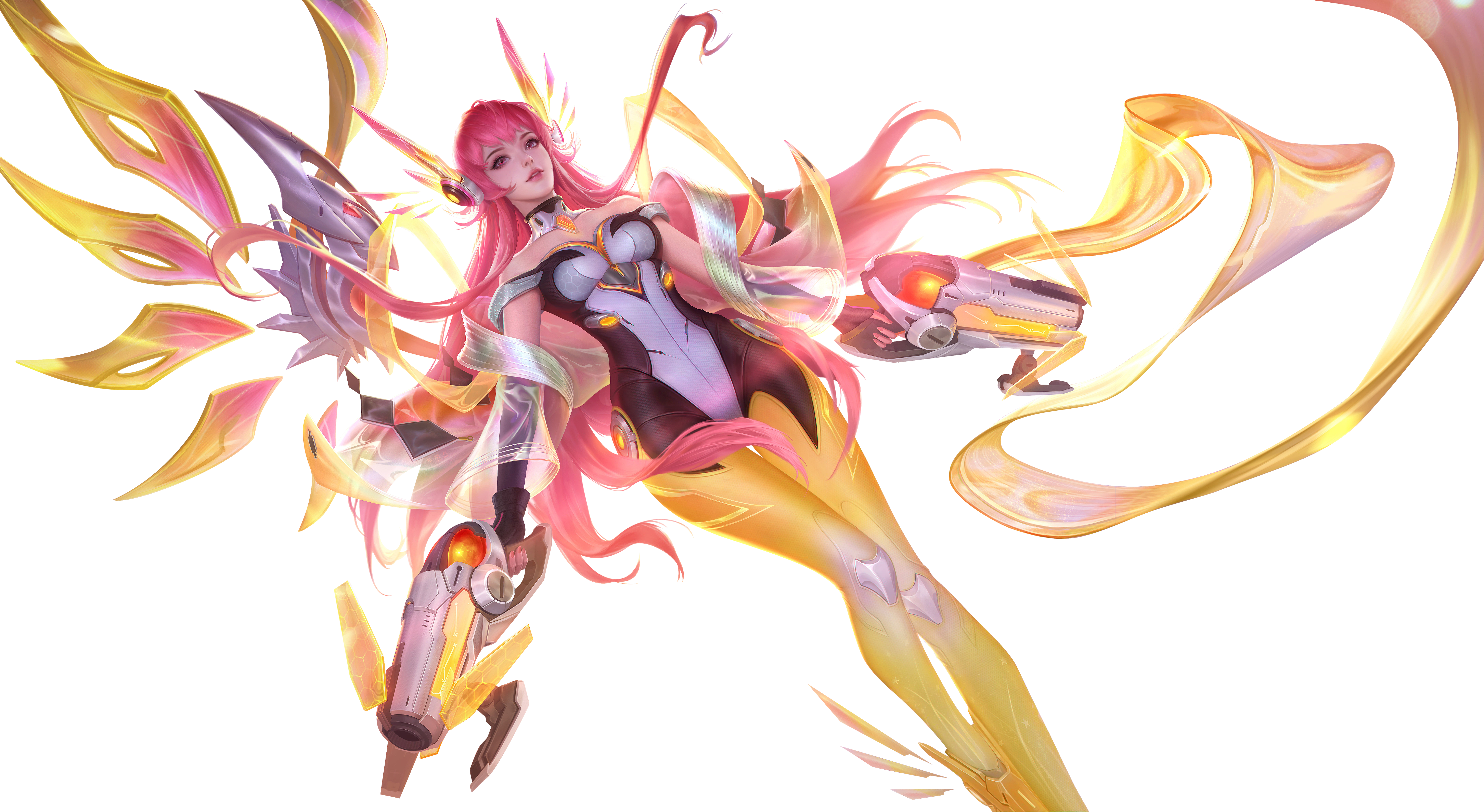 Honor of Kings Game CG with Pink-Haired Woman HD Wallpaper