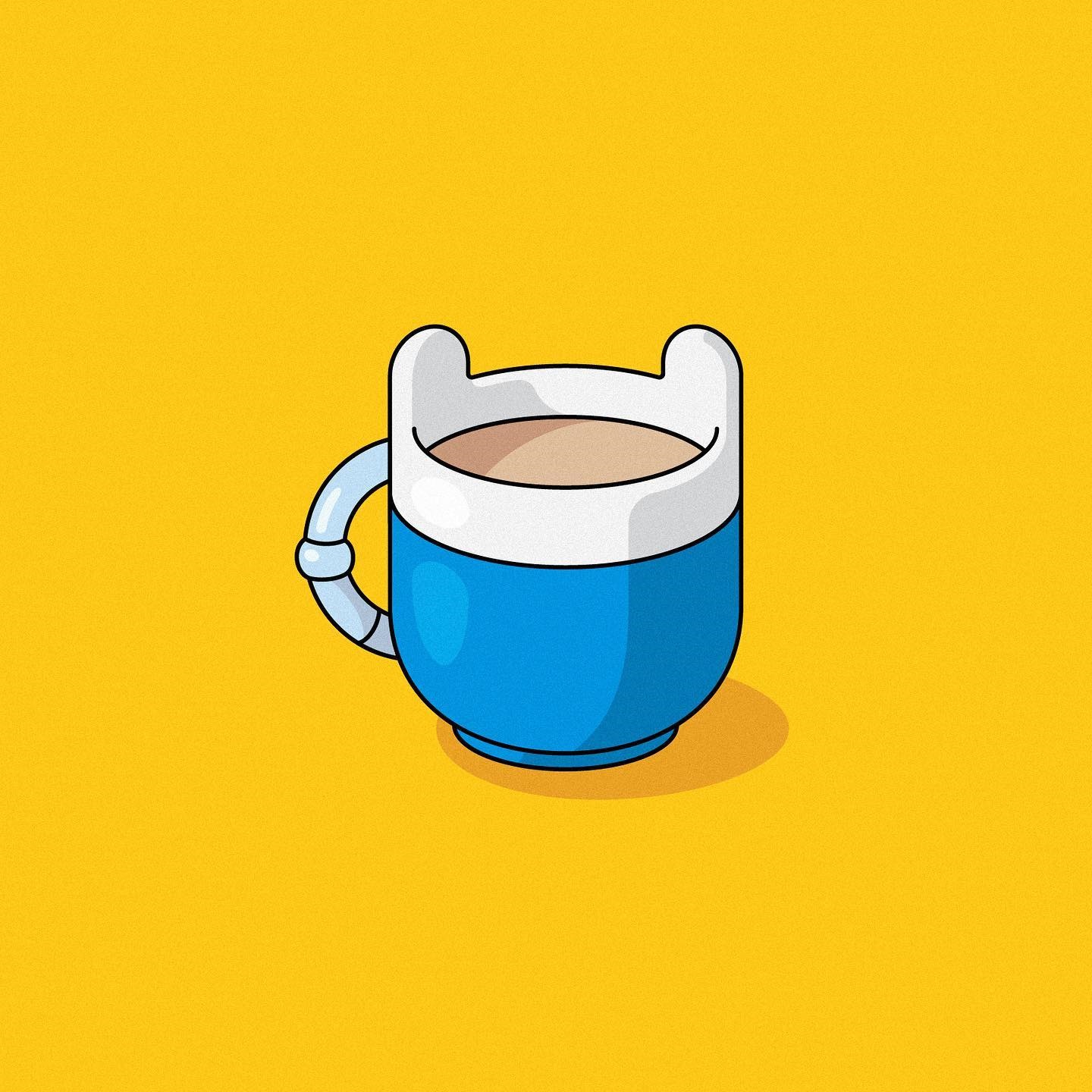 Finn the Human coffee mug with drink HD Wallpaper