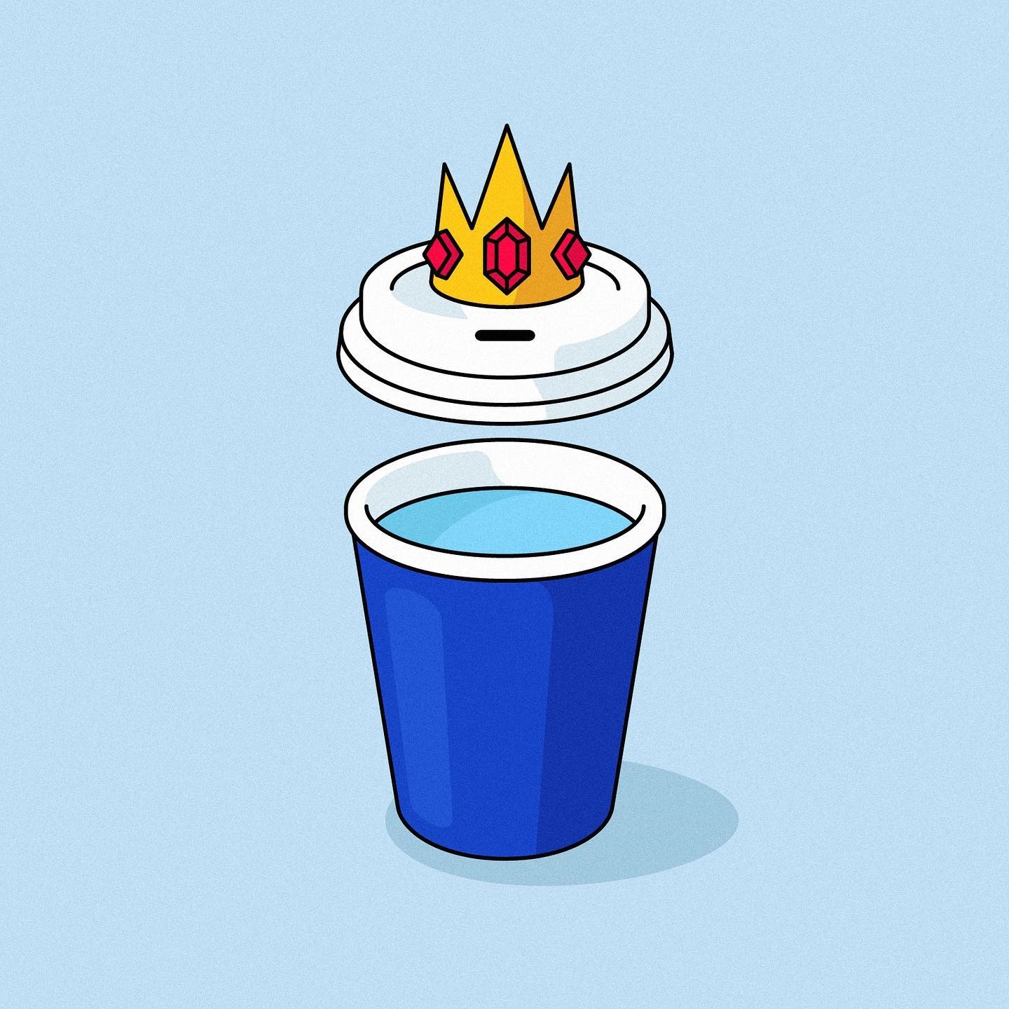 Ice King's Crown on a Coffee Cup HD Wallpaper