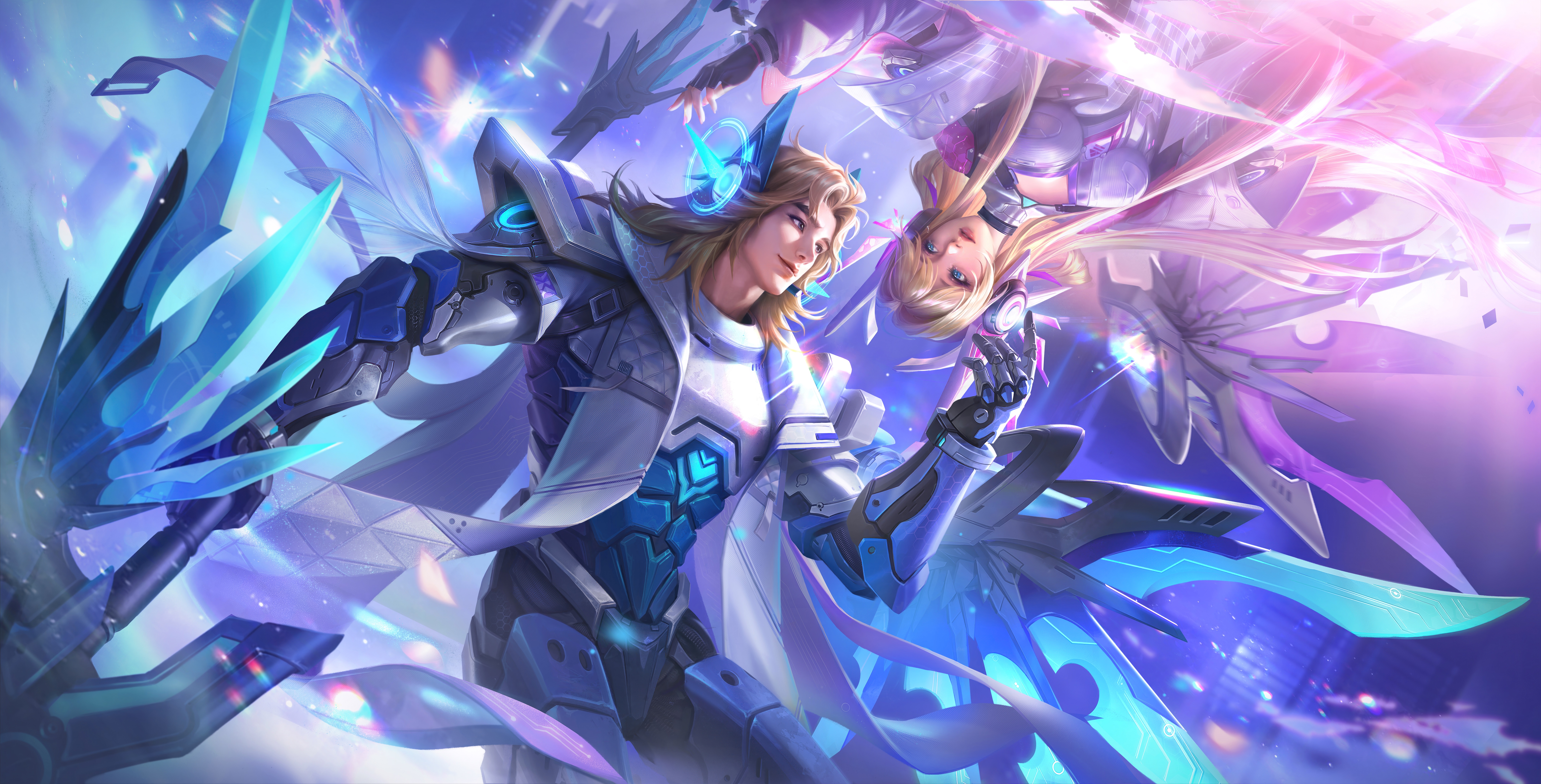 Honor of Kings 4K CG Art with Male and Female Characters HD Wallpaper