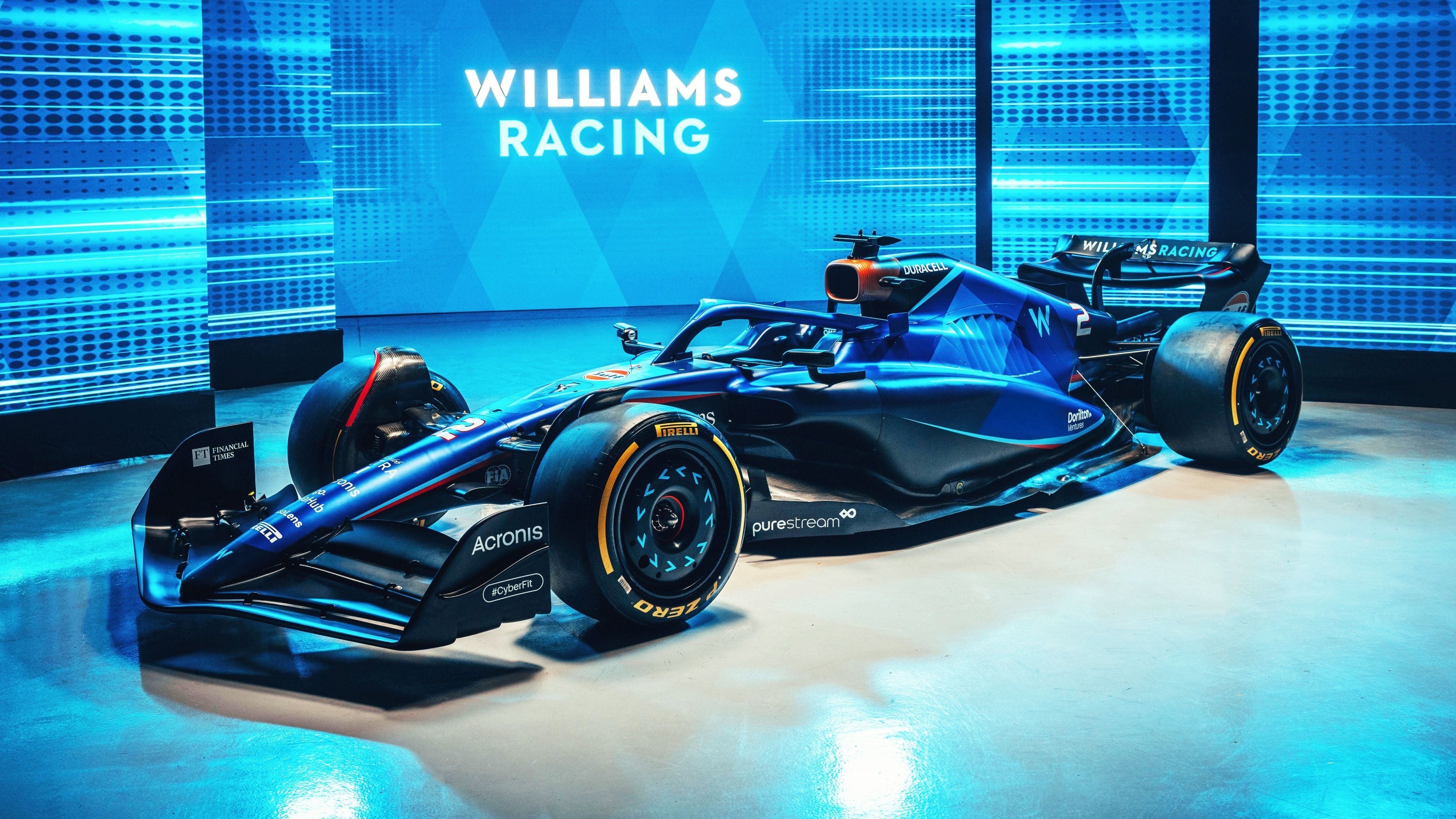 Williams Racing Formula 1 car on display HD Wallpaper