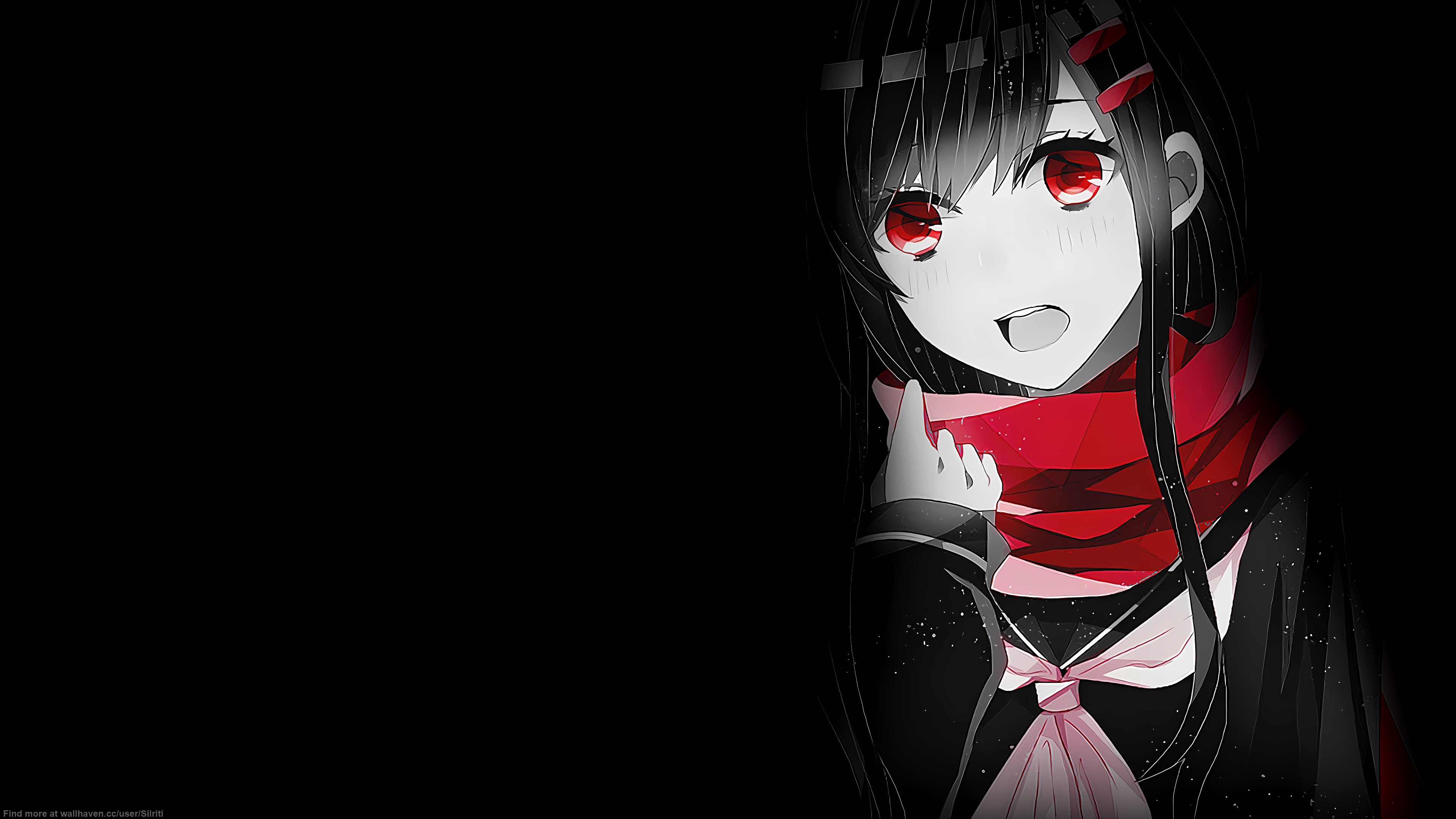 Kagerou Project Girl with Red Scarf HD Wallpaper