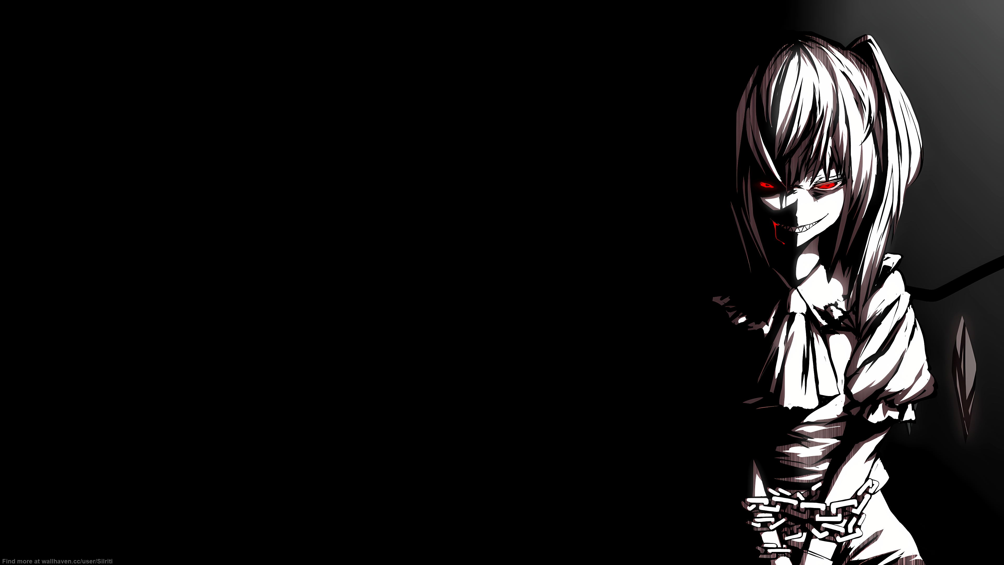 4K Flandre Scarlet with red eyes and blood HD Wallpaper