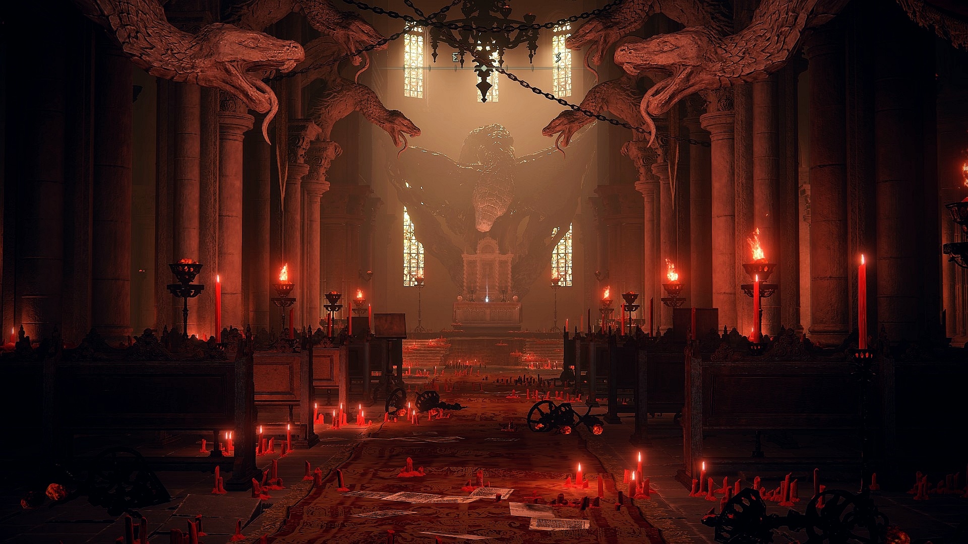 Elden Ring Legacy Dungeon with Serpent Decorations HD Wallpaper