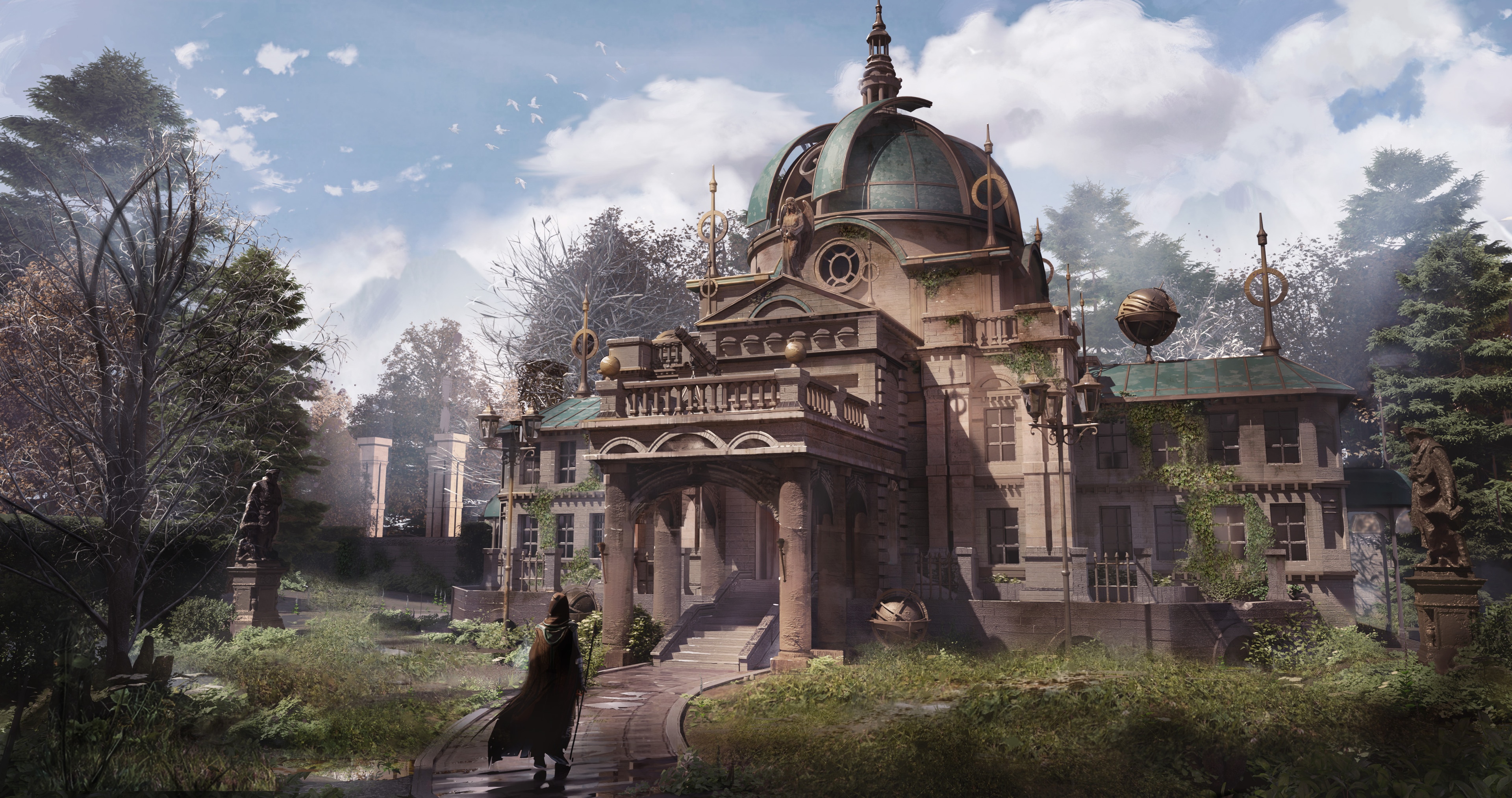 4K architecture building observatory environment HD Wallpaper