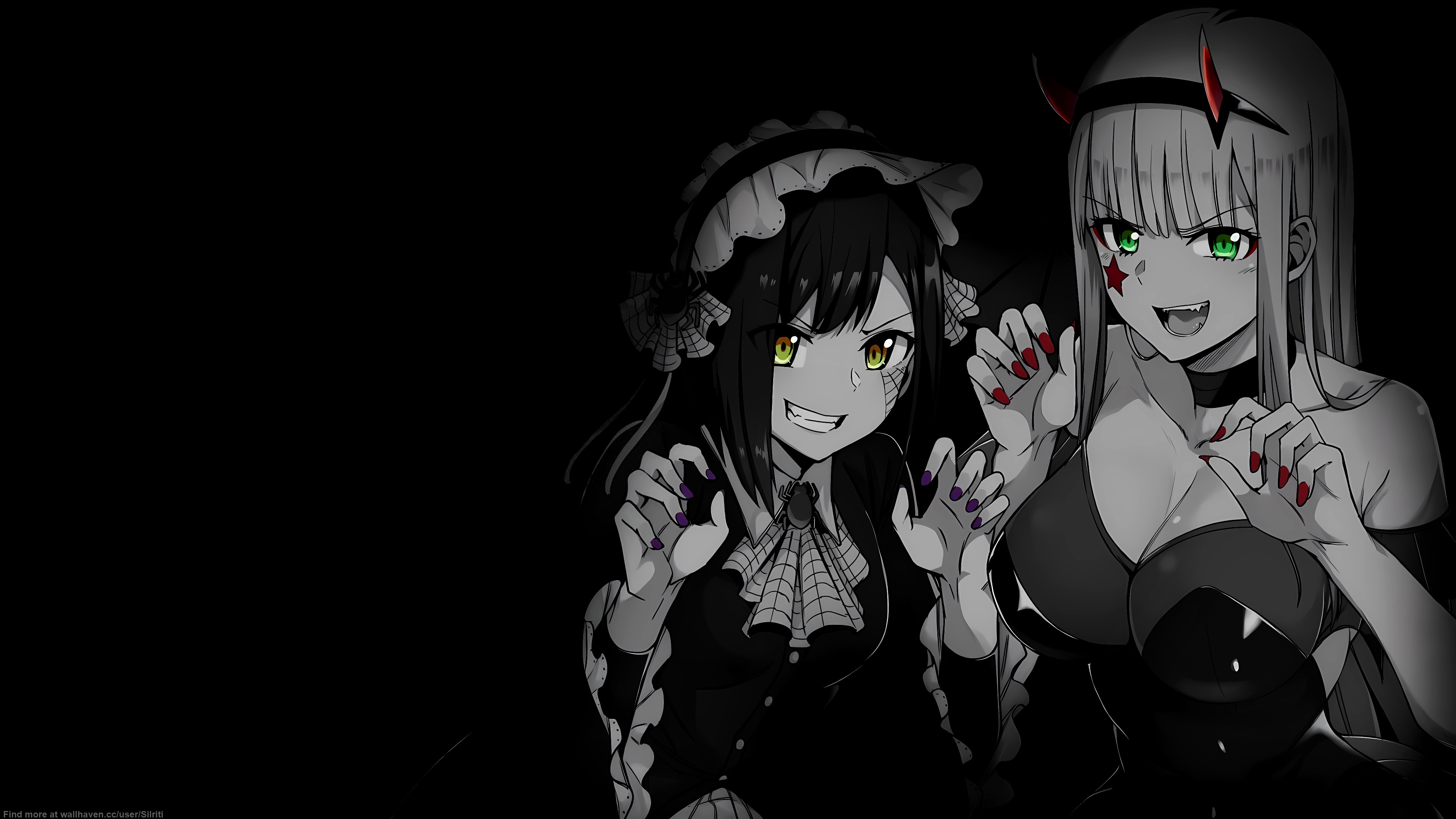 4K Darling in the FranXX Zero Two and Ichigo Halloween HD Wallpaper