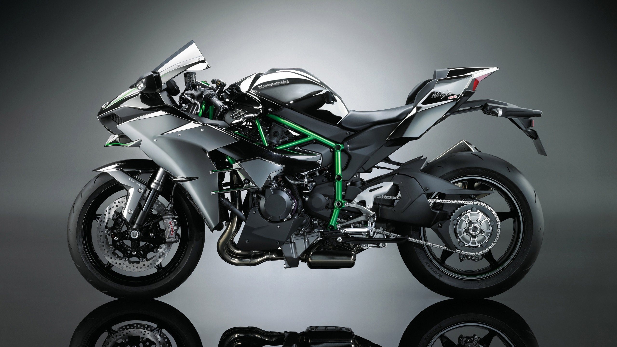 Kawasaki Ninja H2R superbike motorcycle HD Wallpaper