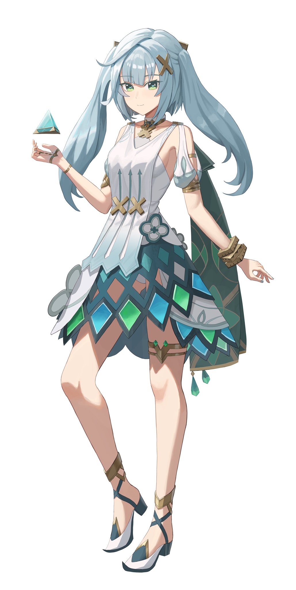 Faruzan from Genshin Impact with twintails HD Phone Wallpaper
