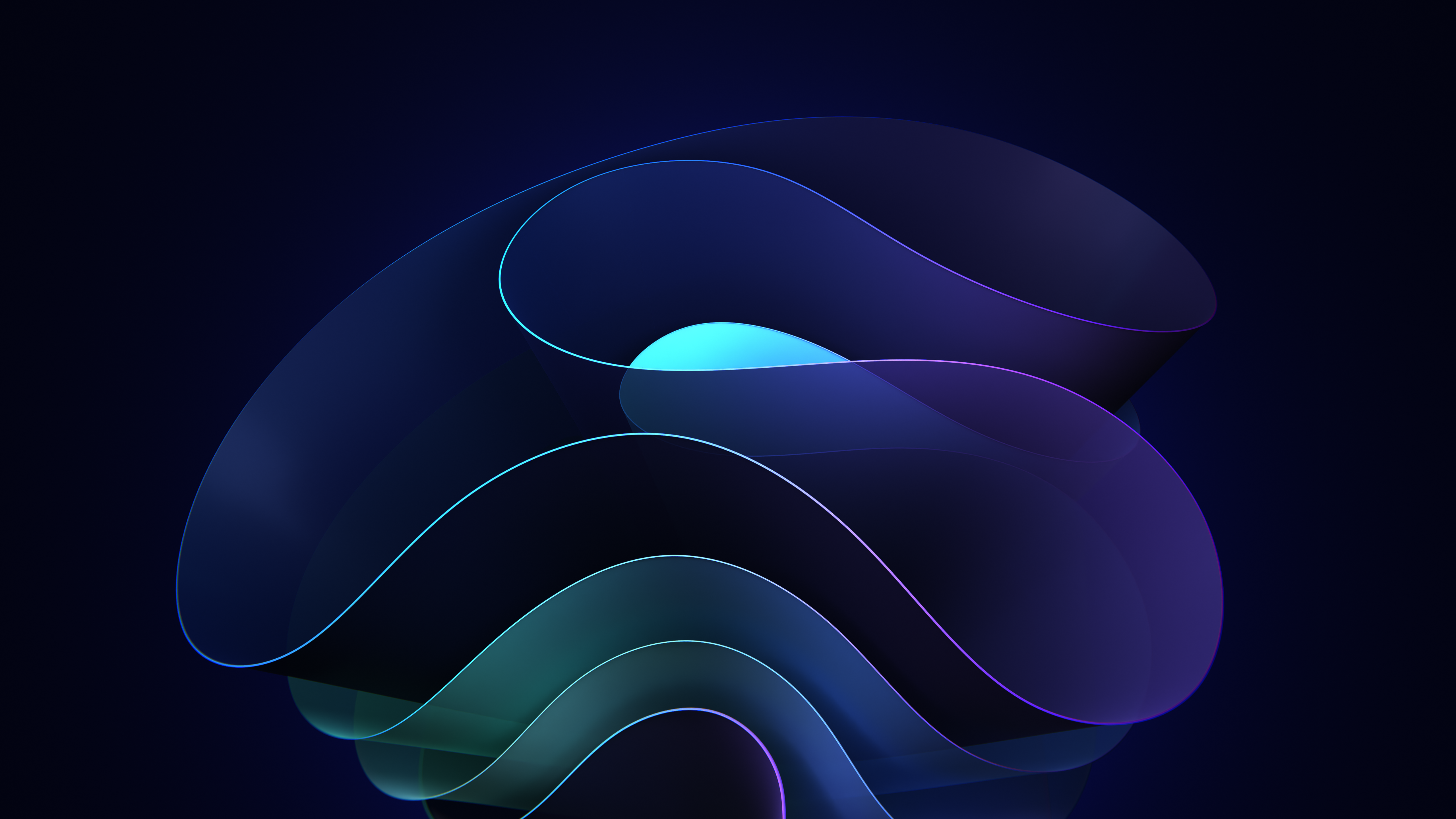 Windows 11 abstract 3D design HD Wallpaper