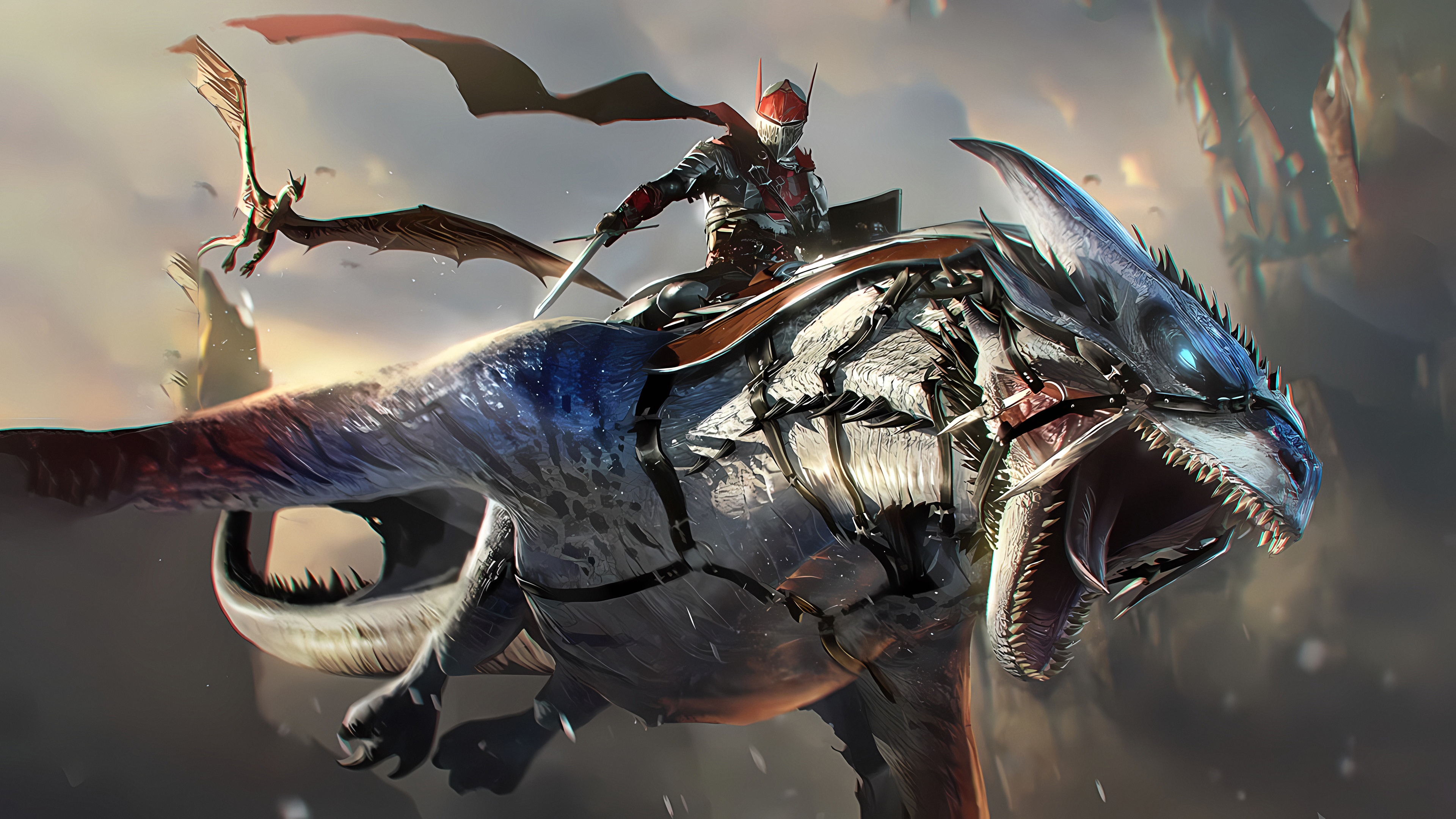 4K Century: Age of Ashes Dragon Rider HD Wallpaper