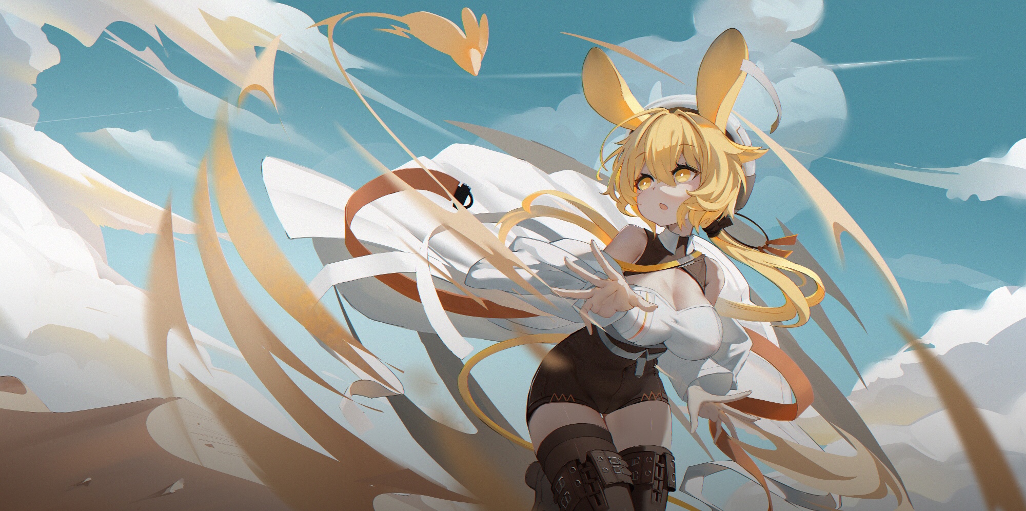 Dorothy from Arknights with animal ears HD Wallpaper
