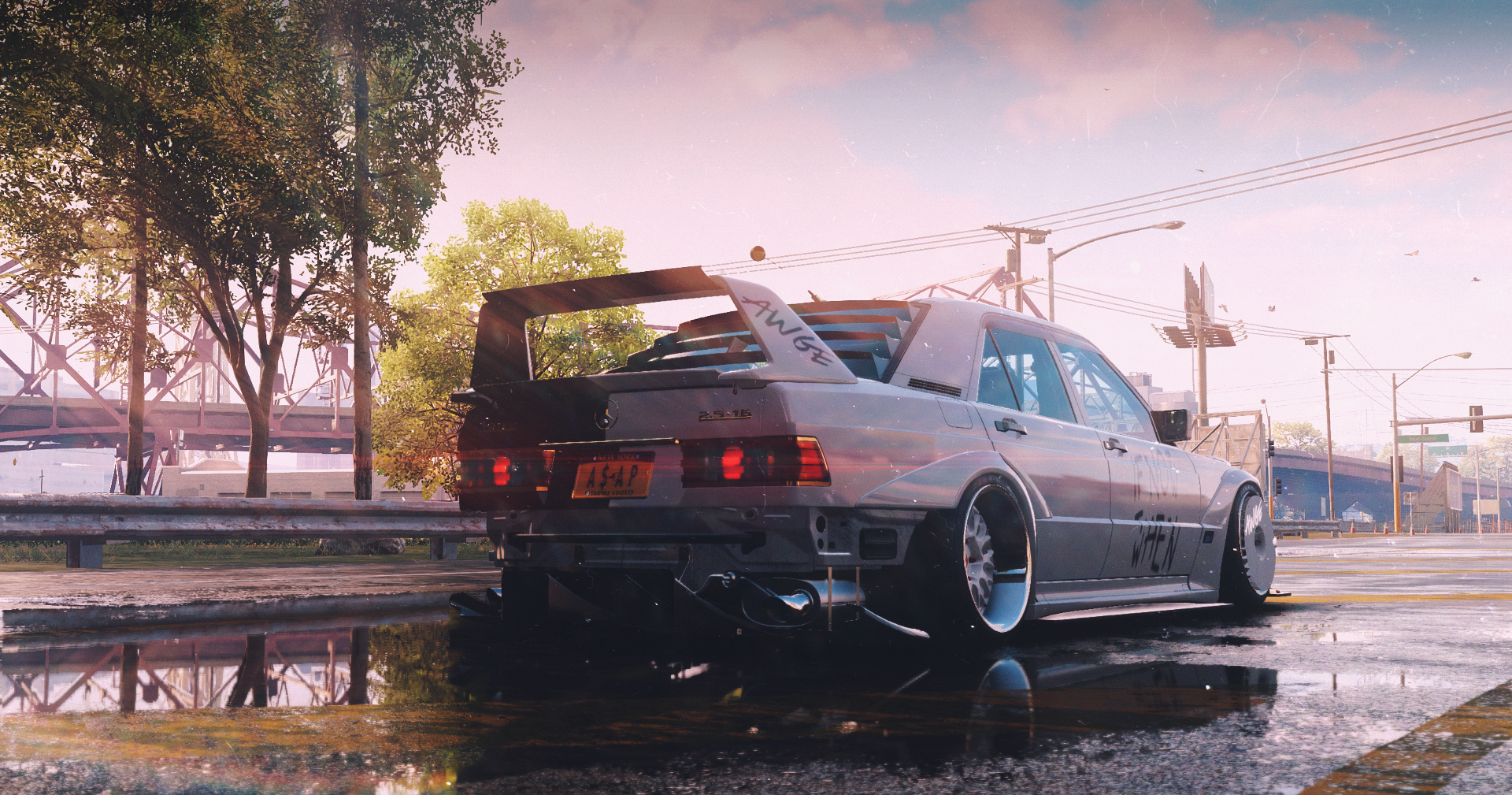 Need for Speed Unbound Mercedes-Benz 190 E 2.3-16 HD Wallpaper