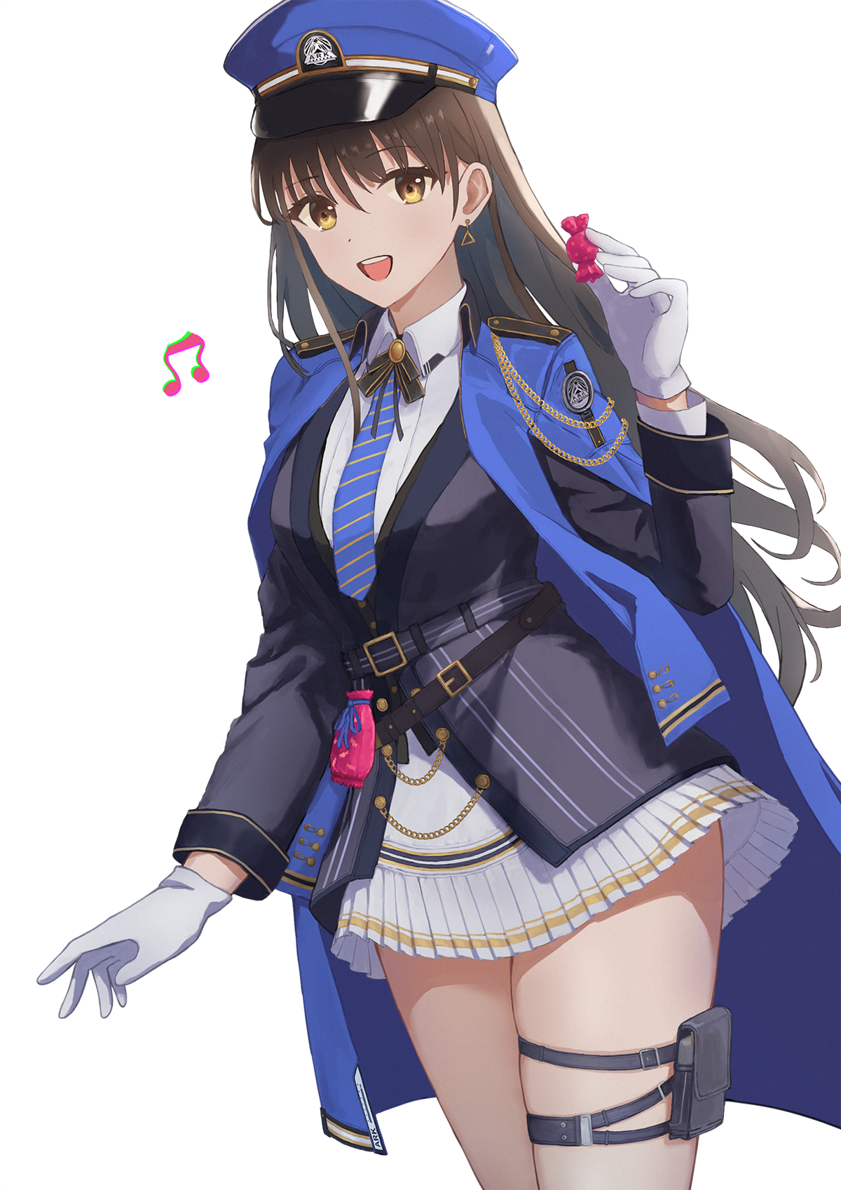 Nikke: The Goddess of Victory fan art of a girl in uniform HD Phone Wallpaper