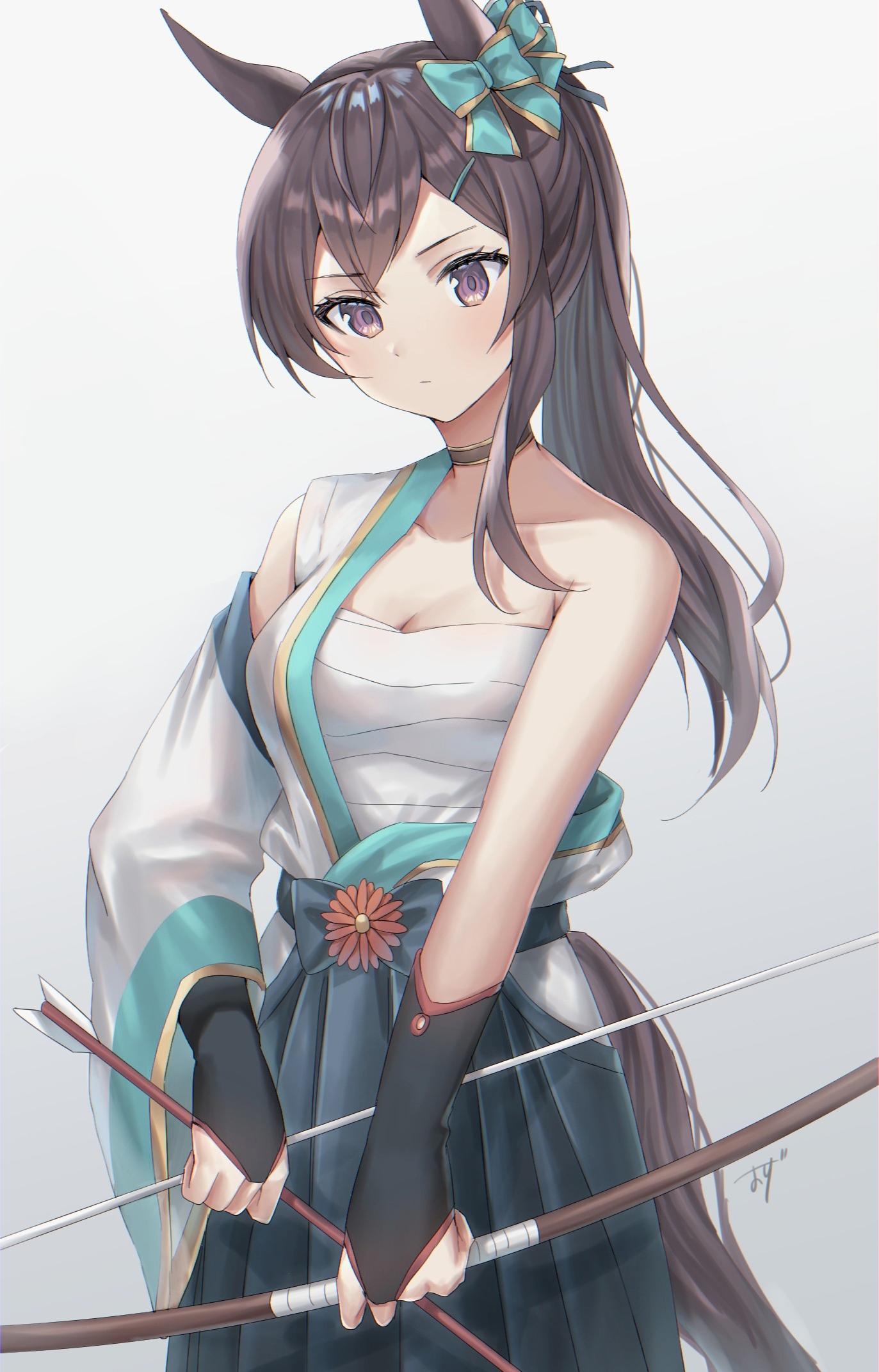 Mejiro Dober with Bow and Arrow from Uma Musume Pretty Derby HD Phone Wallpaper