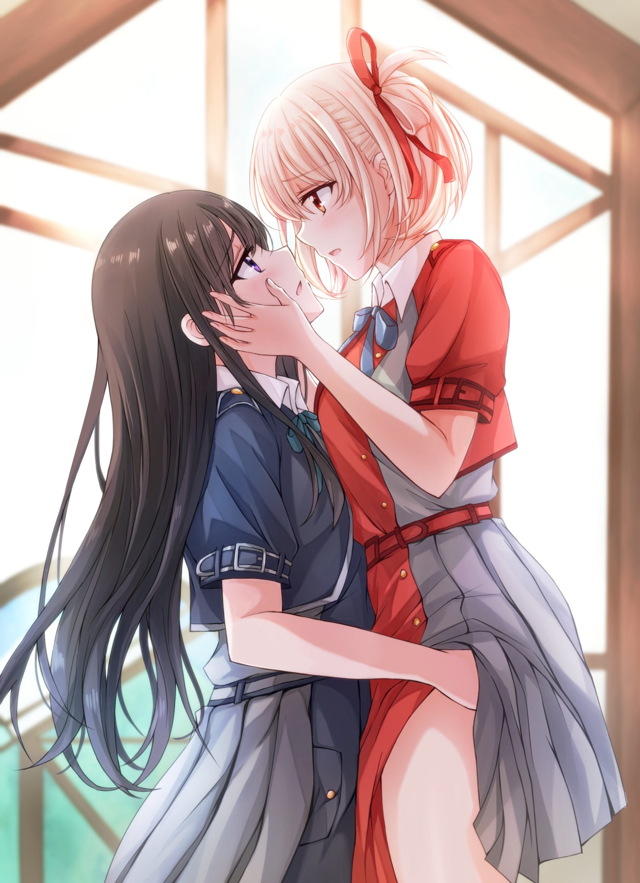 Lycoris Recoil fan art of Chisato and Takina HD Phone Wallpaper