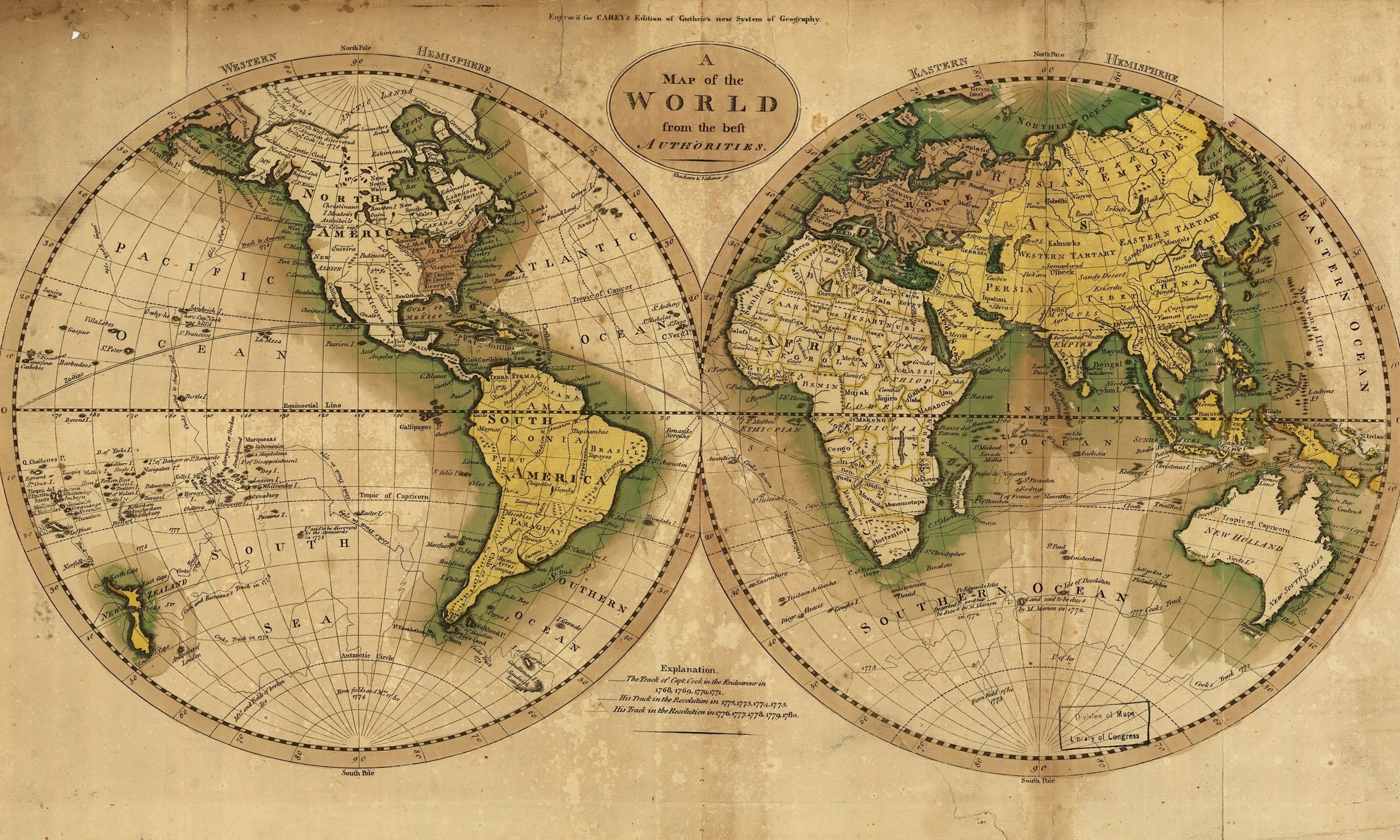 A Map of the World from the Best Authorities HD Wallpaper