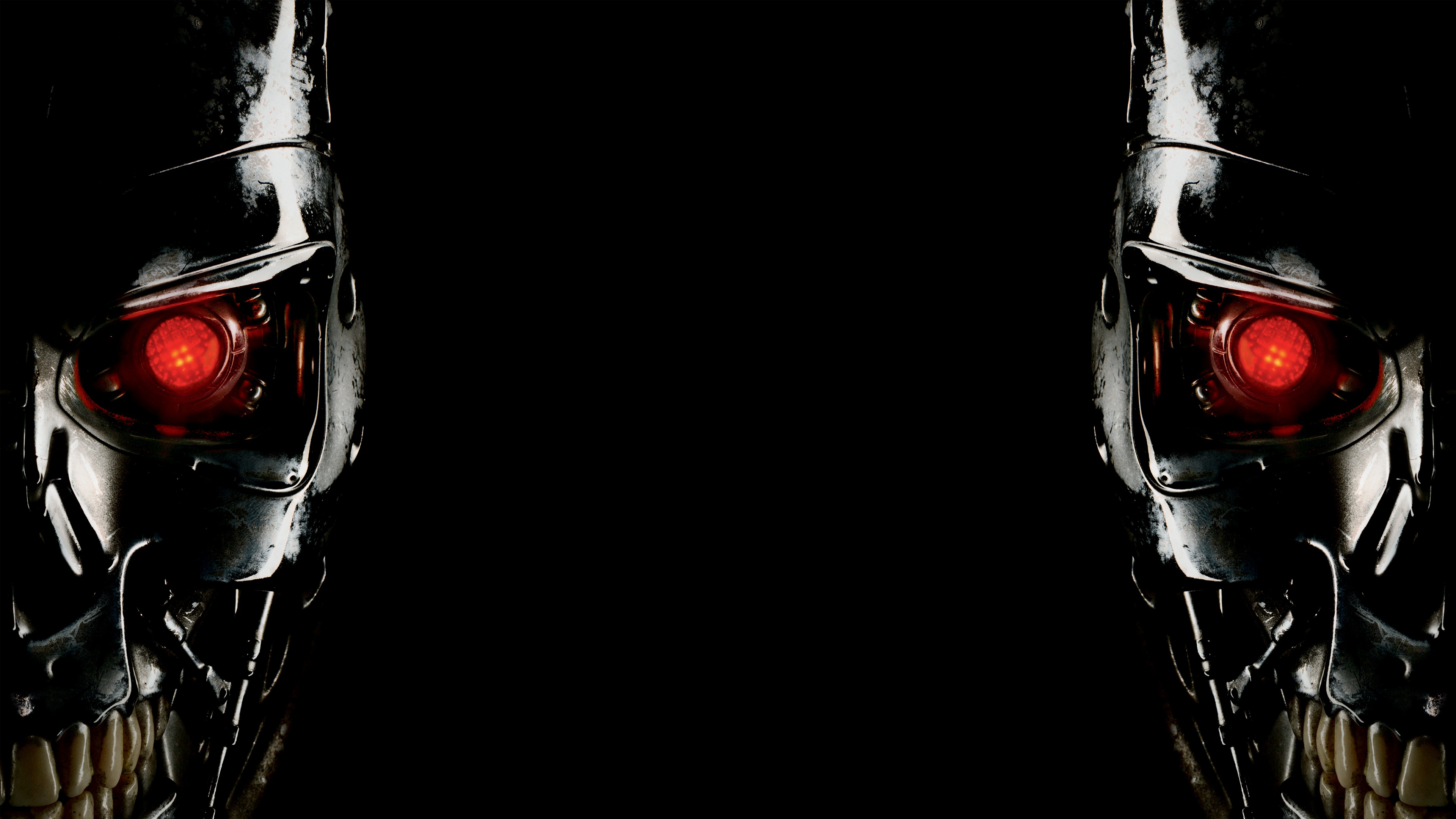 4K Terminator T-800 Cyborg Eyes HD Wallpaper