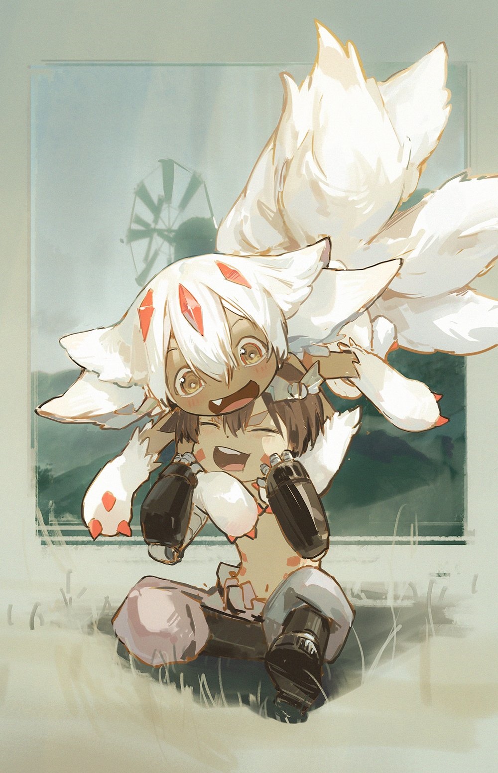 Faputa and Regu from Made in Abyss HD Phone Wallpaper