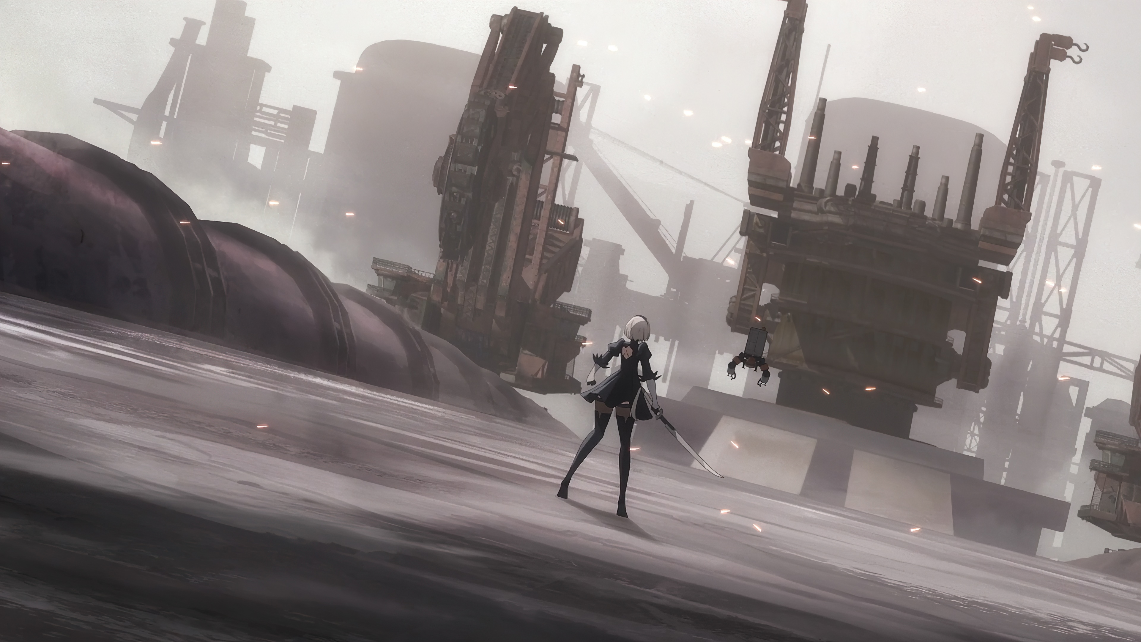 Nier: Automata 4K screenshot with 2B HD Wallpaper