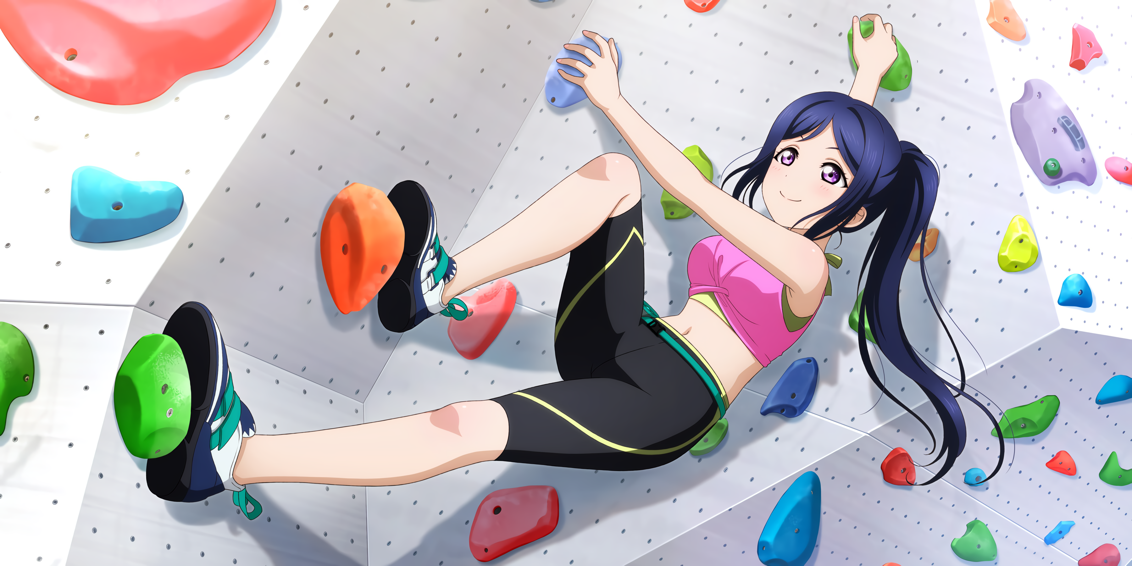 Love Live! Sunshine!! Matsuura Kanan climbing HD Wallpaper