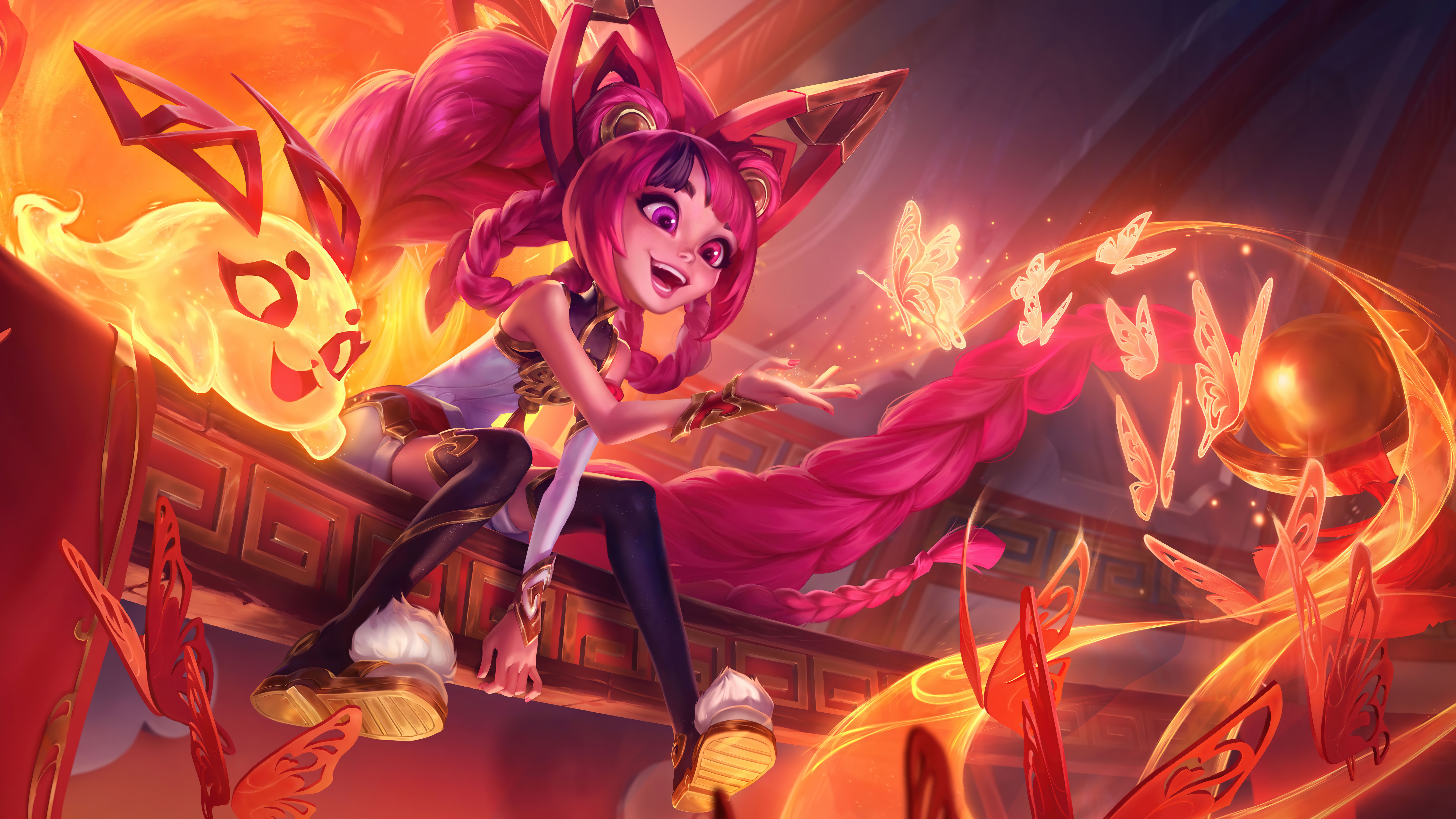 Mythmaker Zoe and companion in League of Legends HD Wallpaper