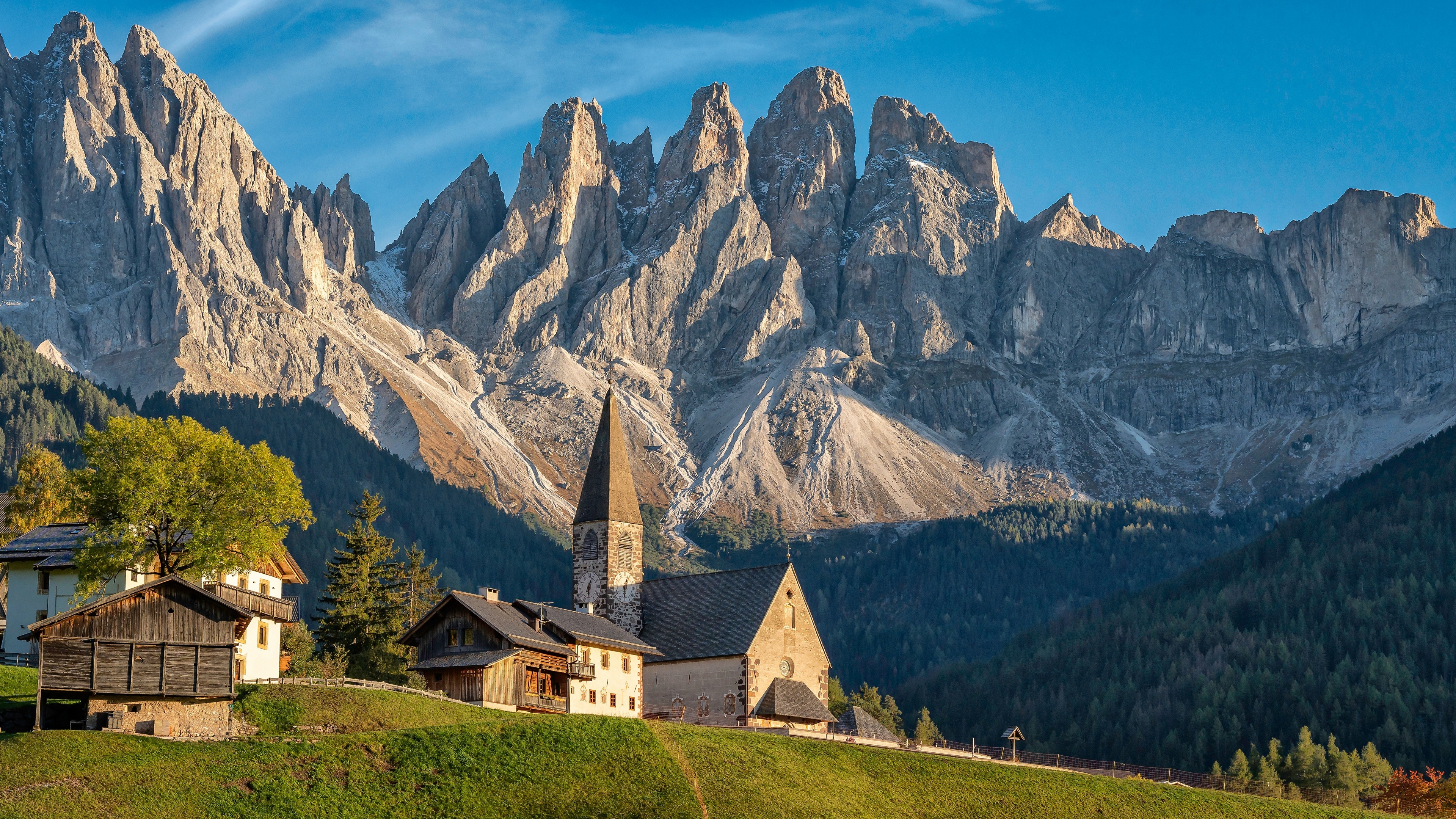 4K Dolomites Alps Mountains Landscape in Italy HD Wallpaper