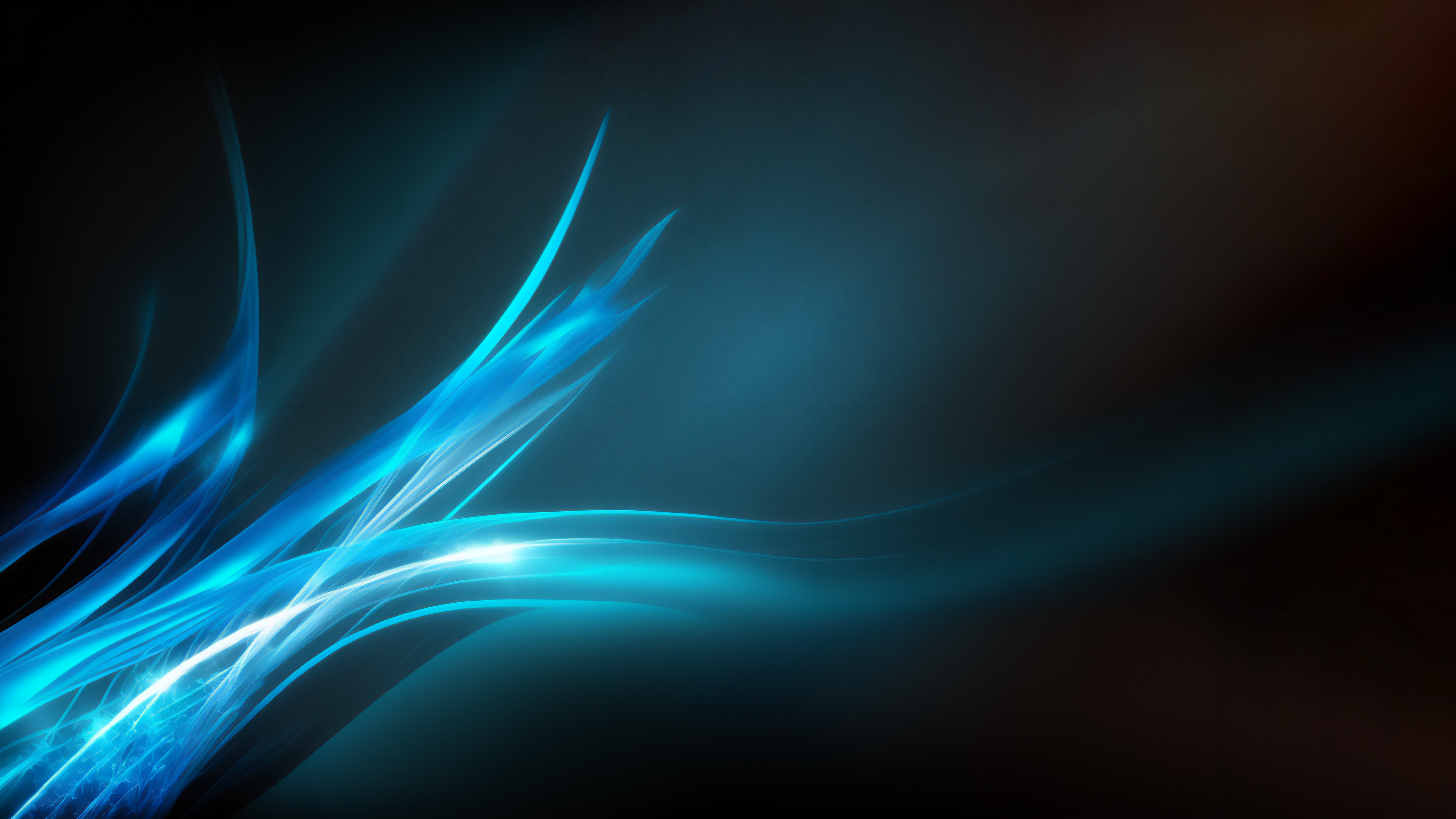 Abstract blue light streaks on dark background HD Wallpaper