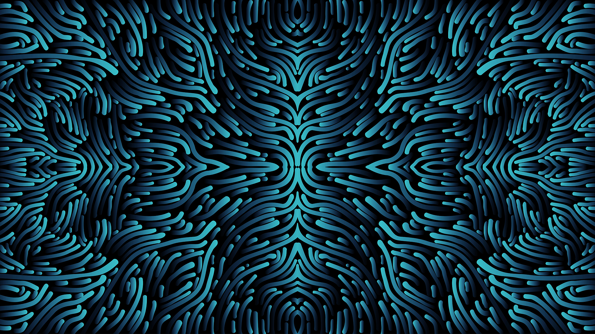 Abstract blue wavy lines pattern HD Wallpaper