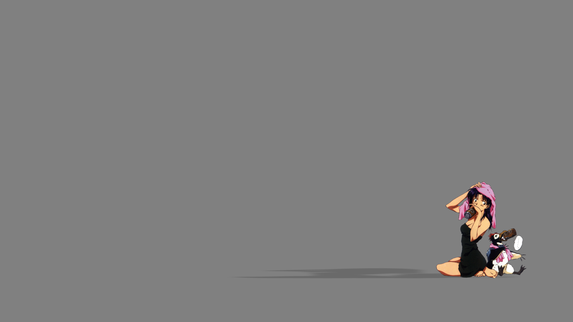 Misato Katsuragi and Pen Pen from Neon Genesis Evangelion HD Wallpaper
