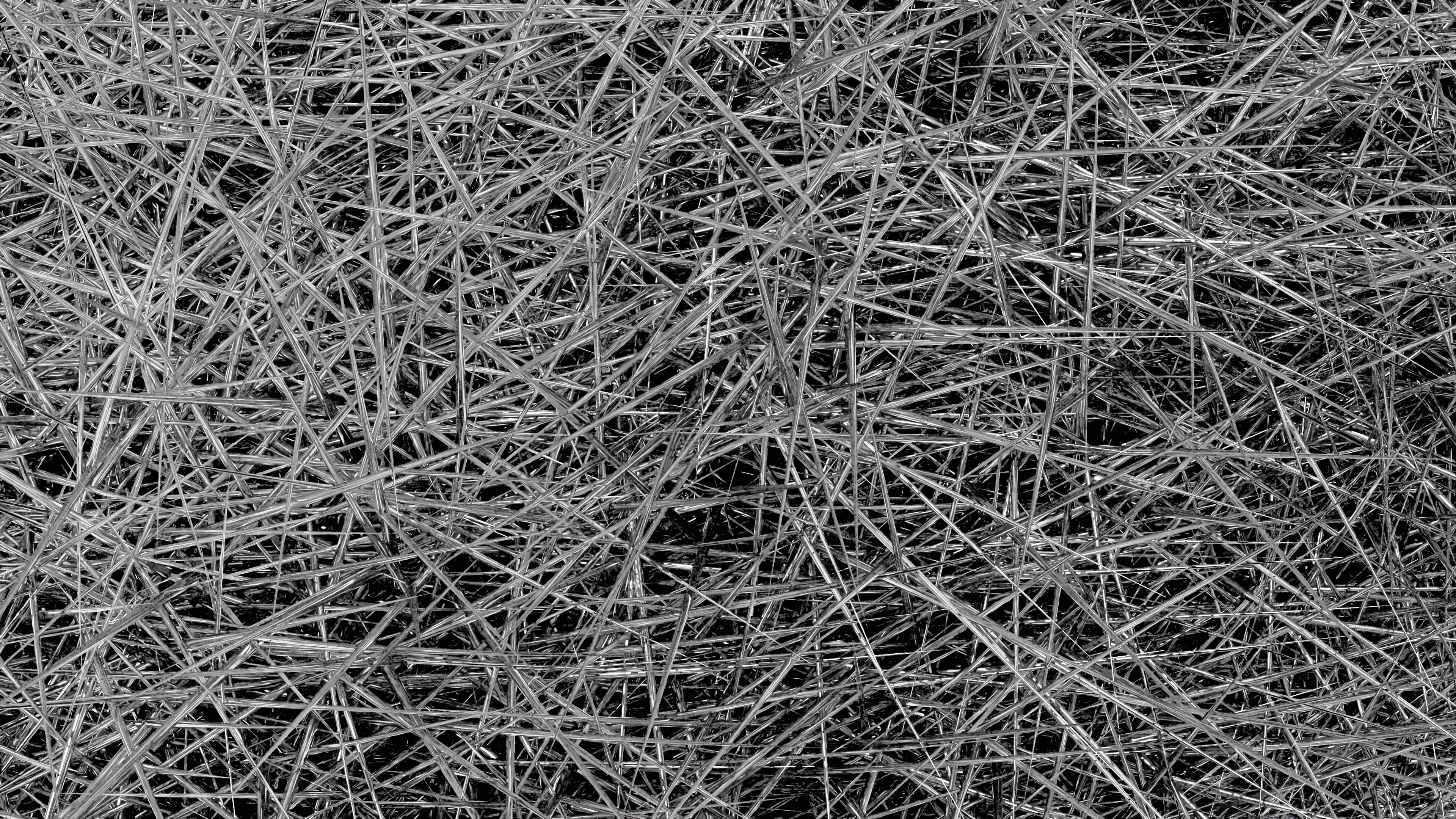 4K Abstract Shiny Monochrome 3D Wires HD Wallpaper