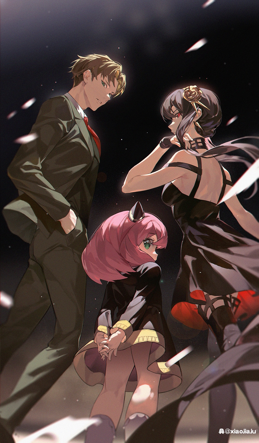 Spy x Family characters Anya, Loid, and Yor HD Phone Wallpaper