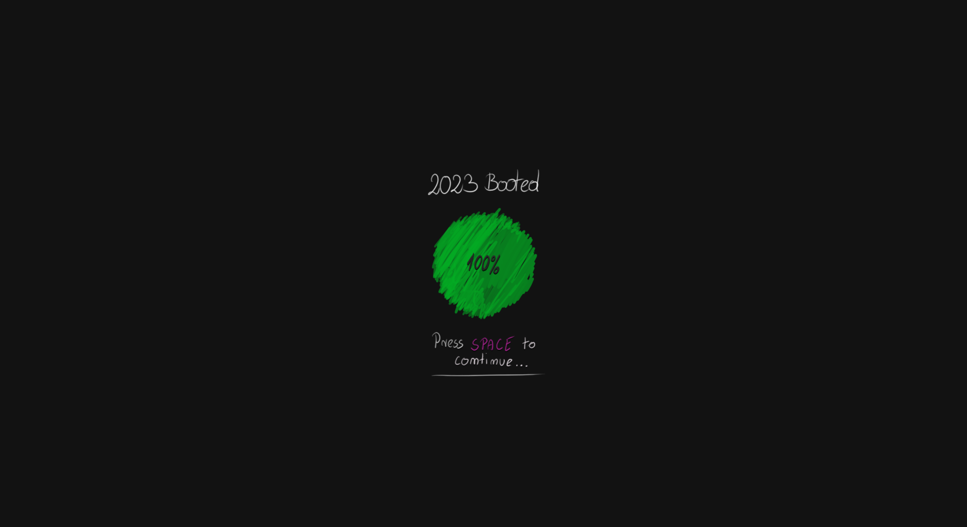 2023 Booted Progress Circle HD Wallpaper