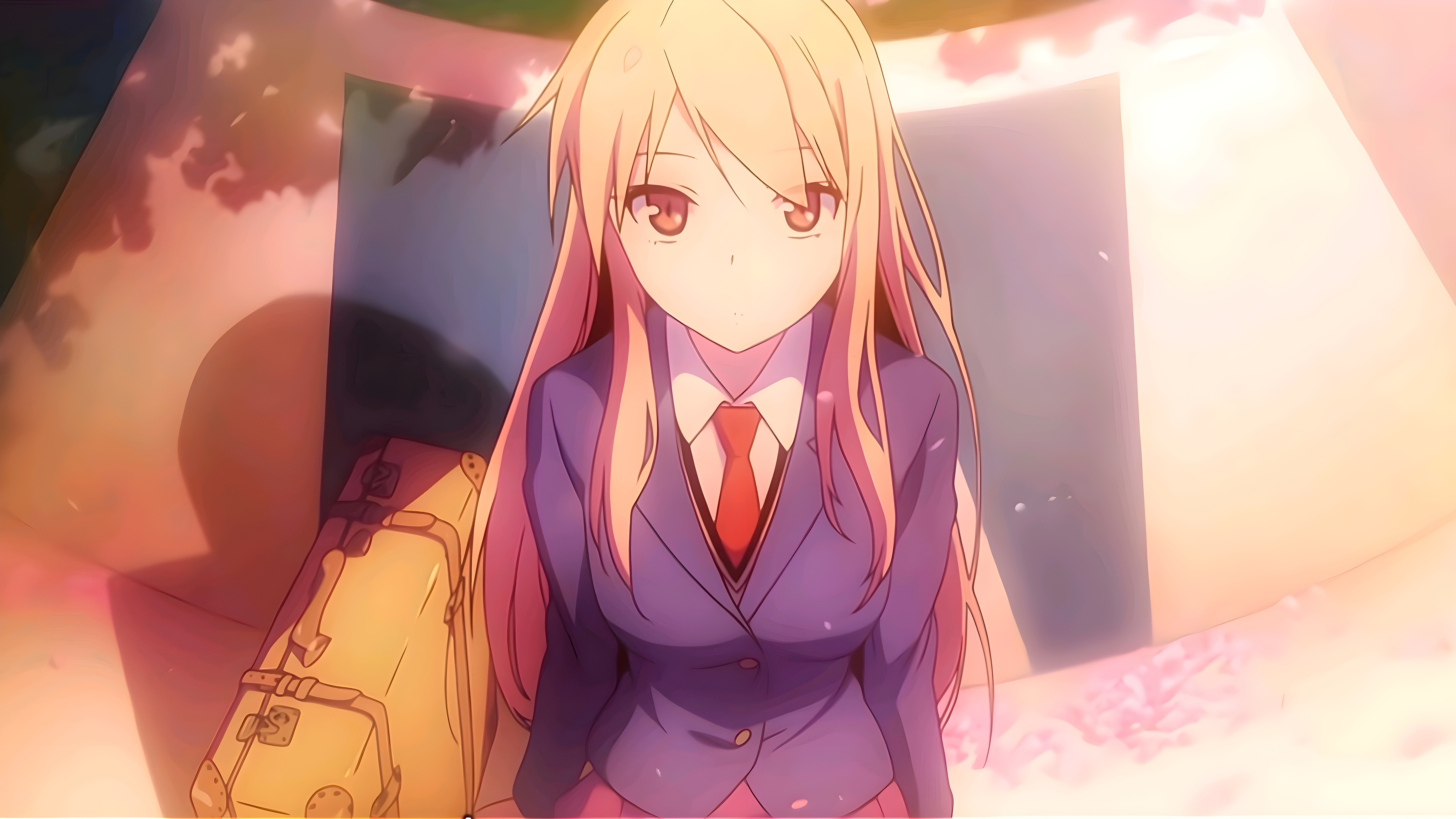 4K Anime Screenshot of Shiina Mashiro from Sakurasou no Pet na Kanojo HD Wallpaper