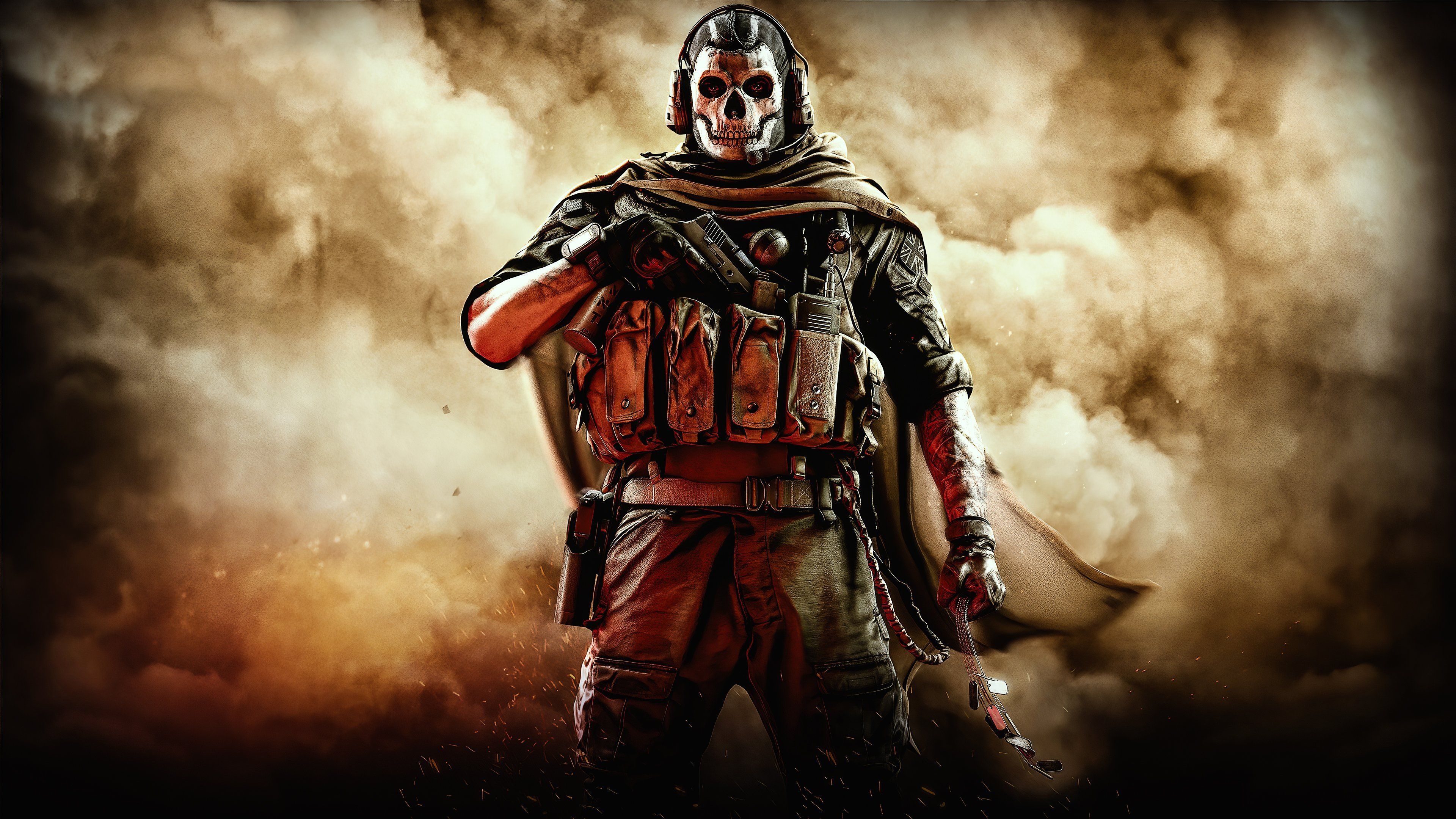 Simon "Ghost" Riley in Call of Duty: Modern Warfare 2 HD Wallpaper