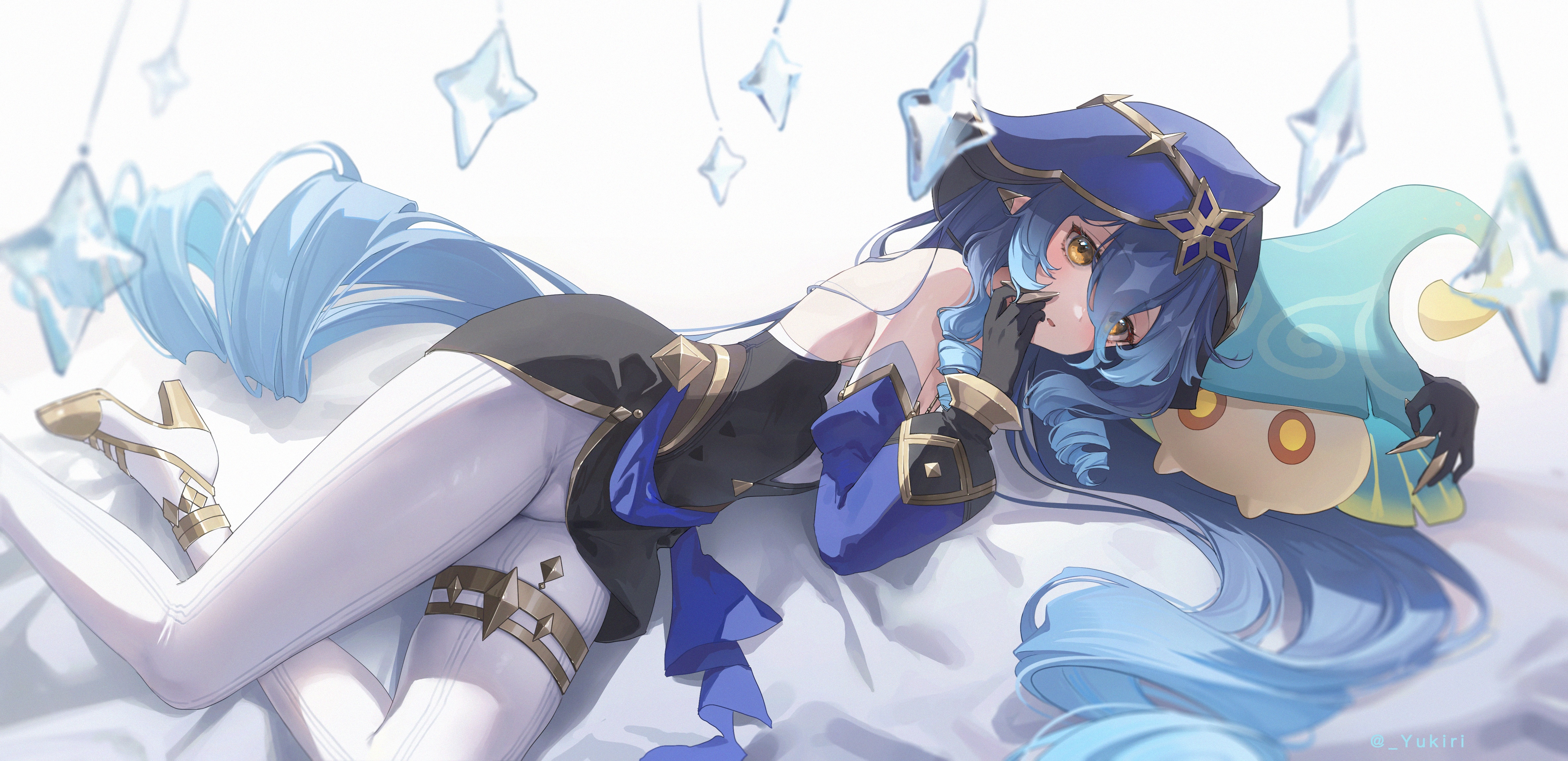 4K Layla from Genshin Impact lying down HD Wallpaper