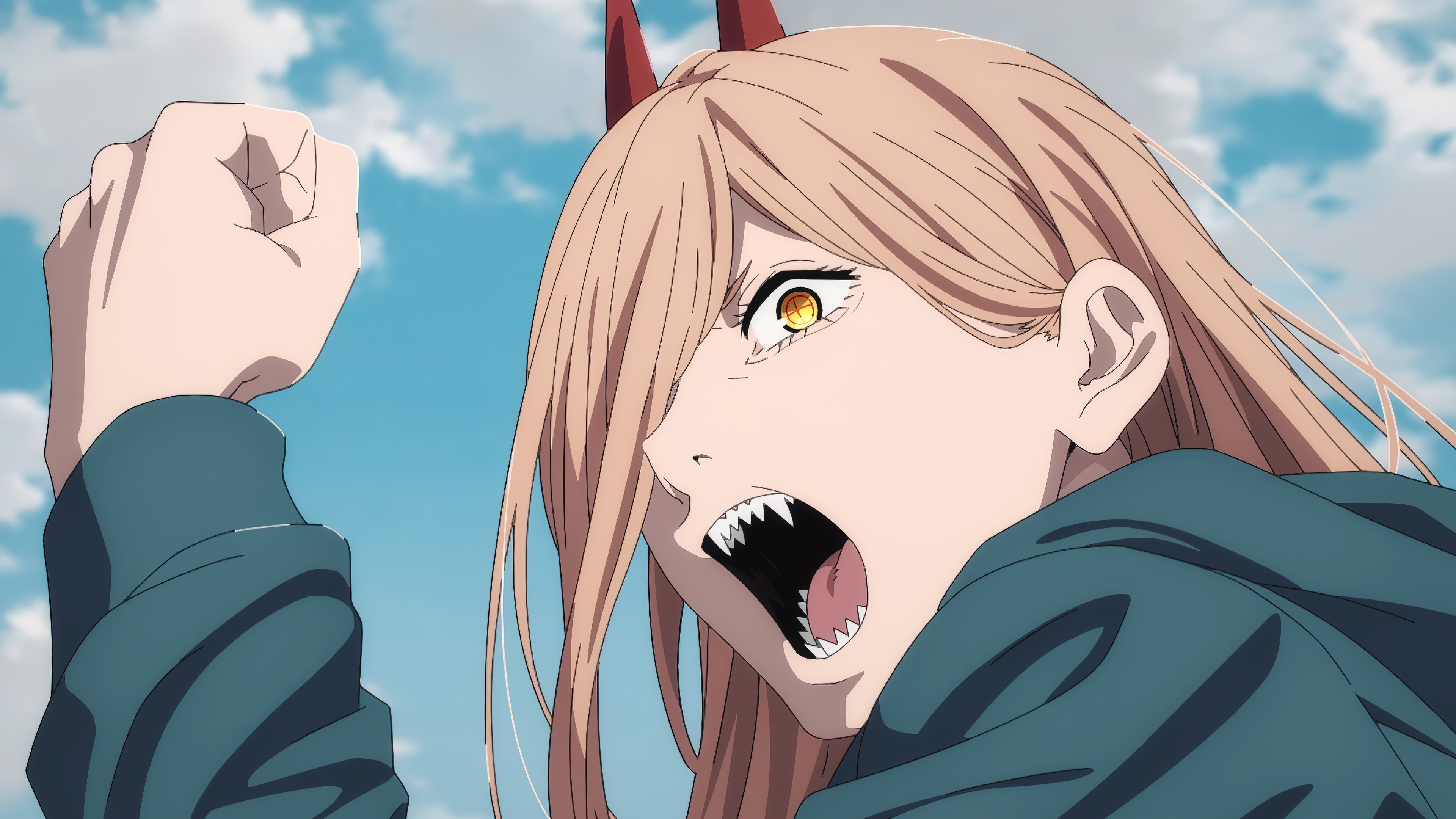 Power from Chainsaw Man Anime Screenshot HD Wallpaper