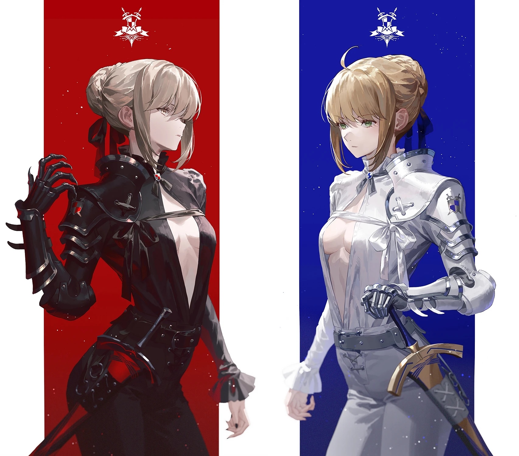 Saber Alter and Artoria Pendragon from Fate/stay night HD Wallpaper