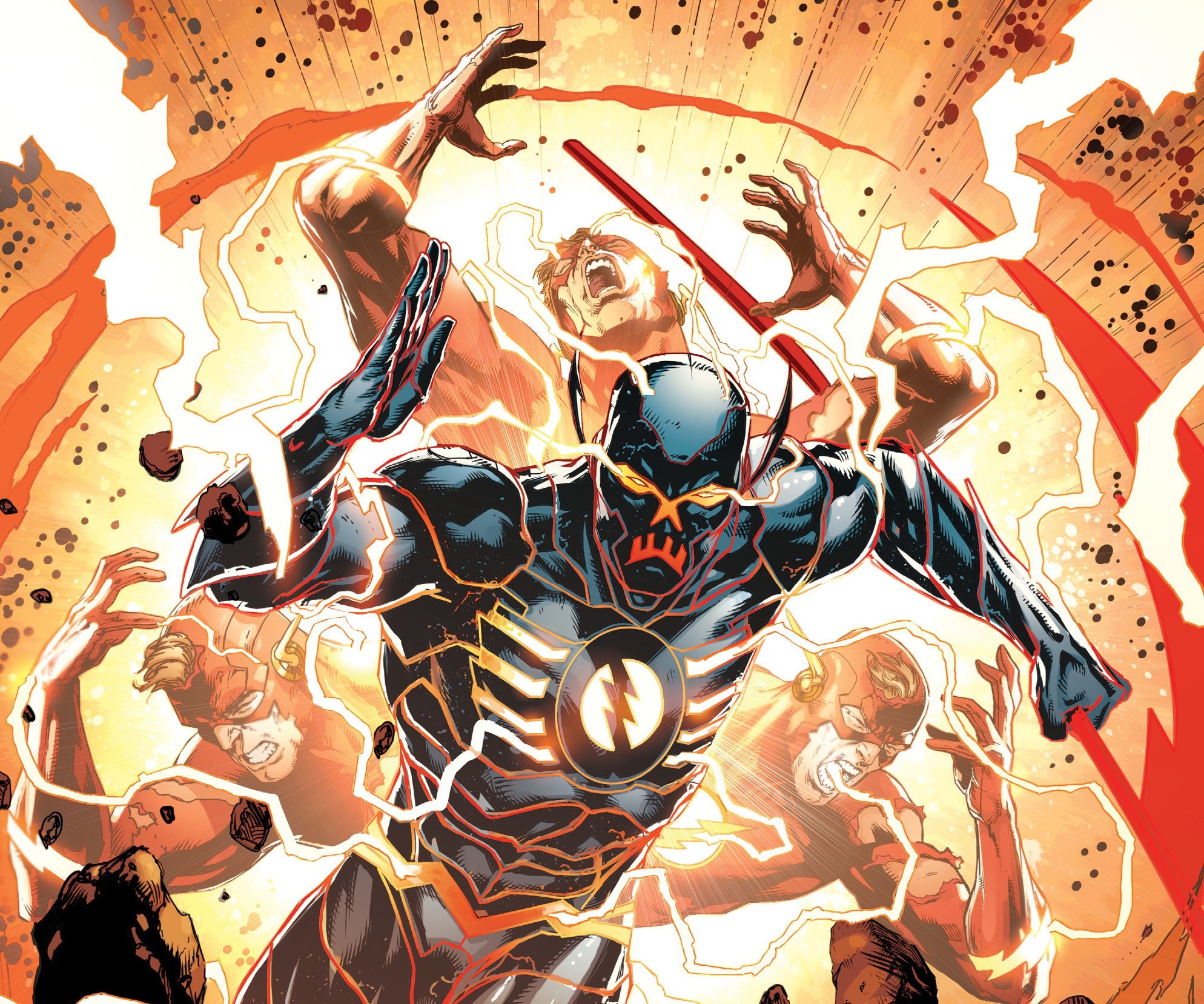Black Racer and Flash in DC Comics HD Wallpaper