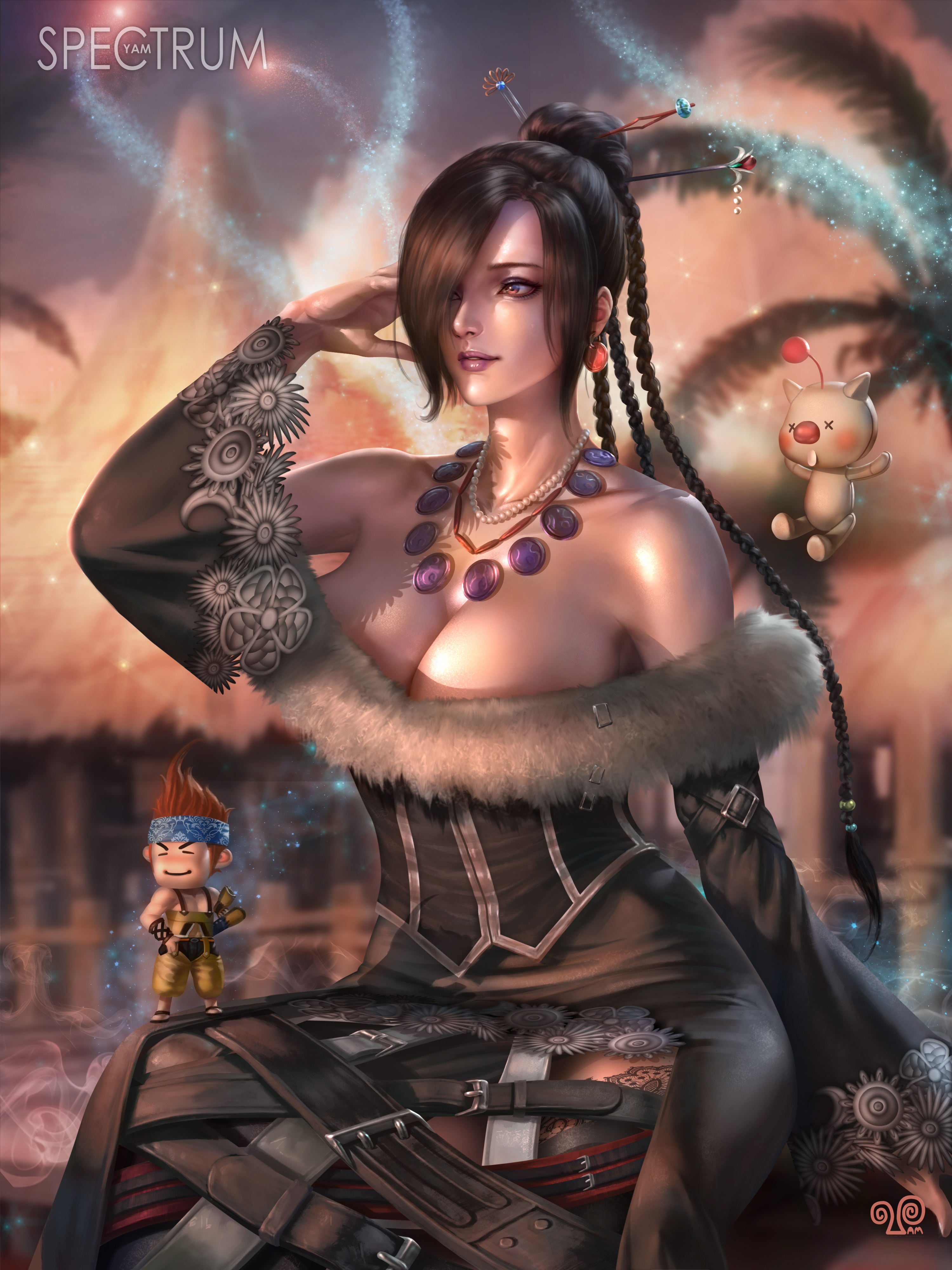 Lulu from Final Fantasy fan art by Mansik Yang HD Phone Wallpaper