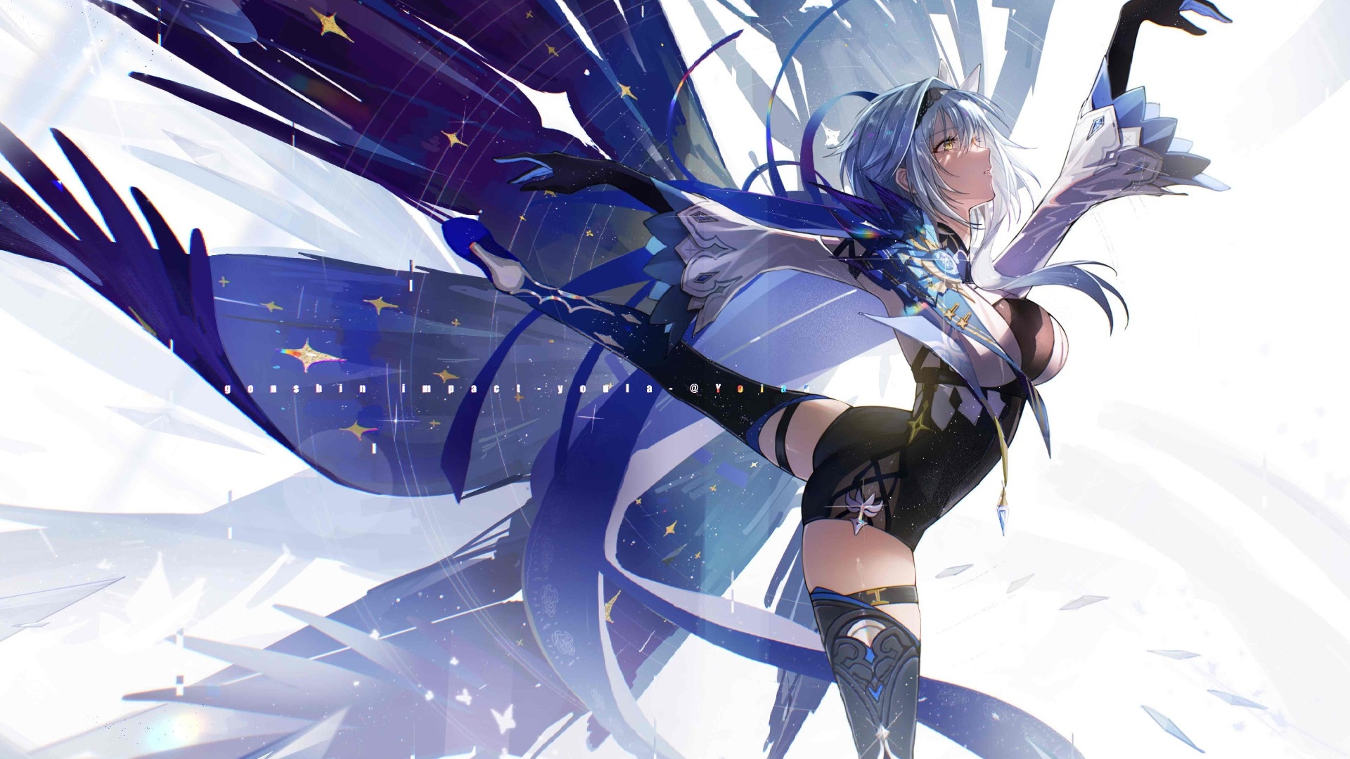 Eula Dancing in Genshin Impact HD Wallpaper