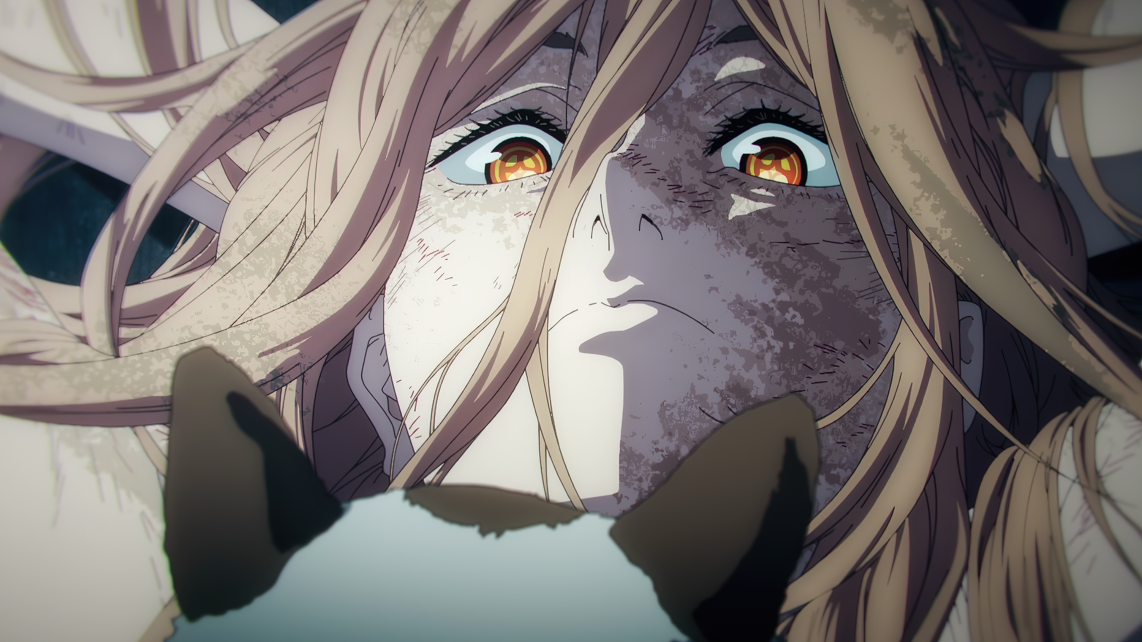 Power from Chainsaw Man Anime screenshot 4K HD Wallpaper